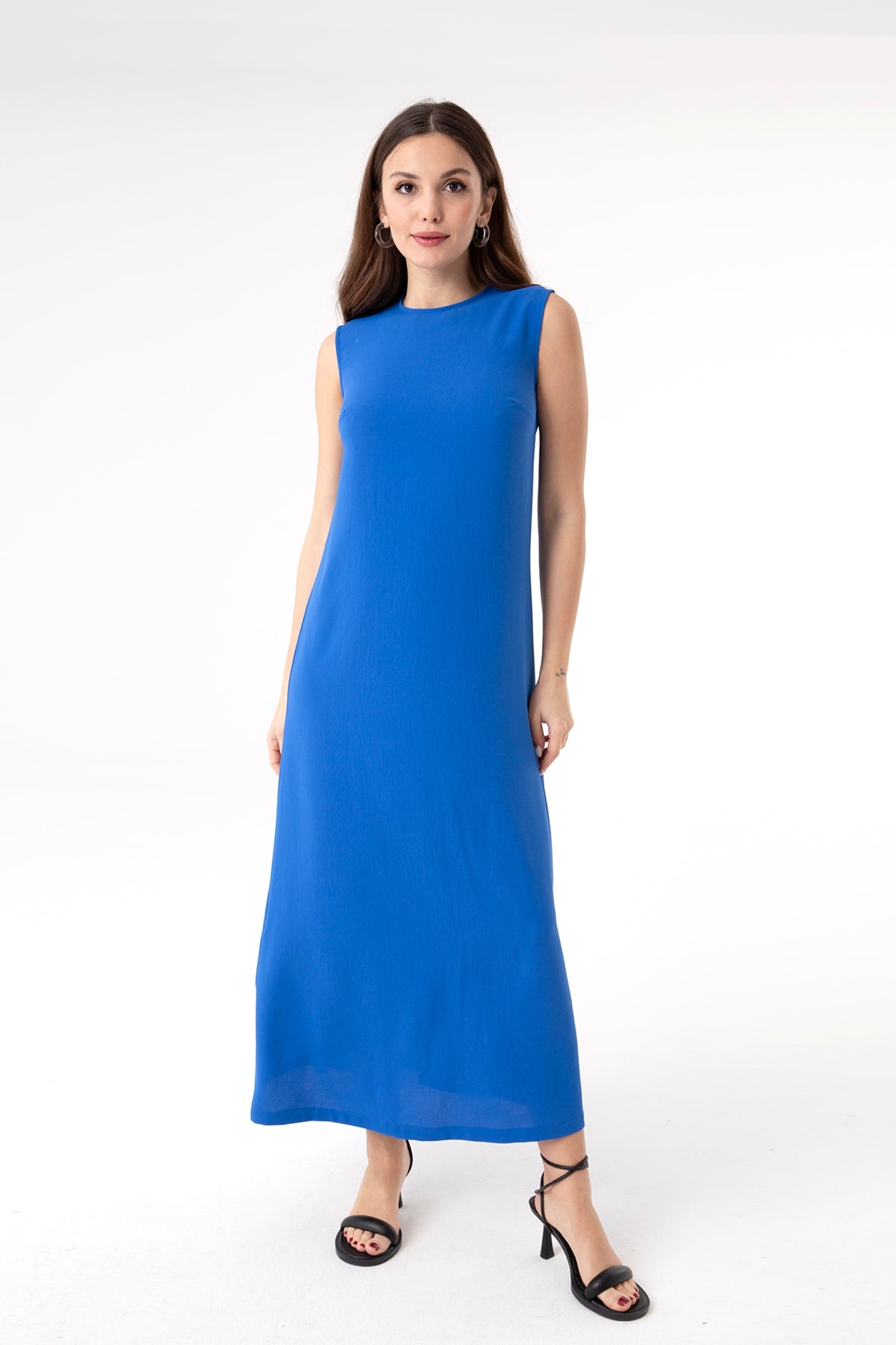 Kadın Kolsuz Basic İçlik Elbise - 10222ELB