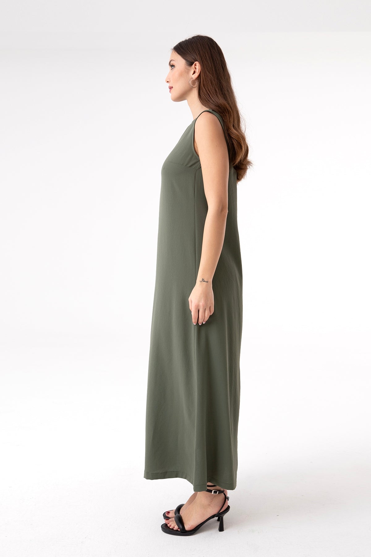 Kadın Kolsuz Basic İçlik Elbise - 10222ELB