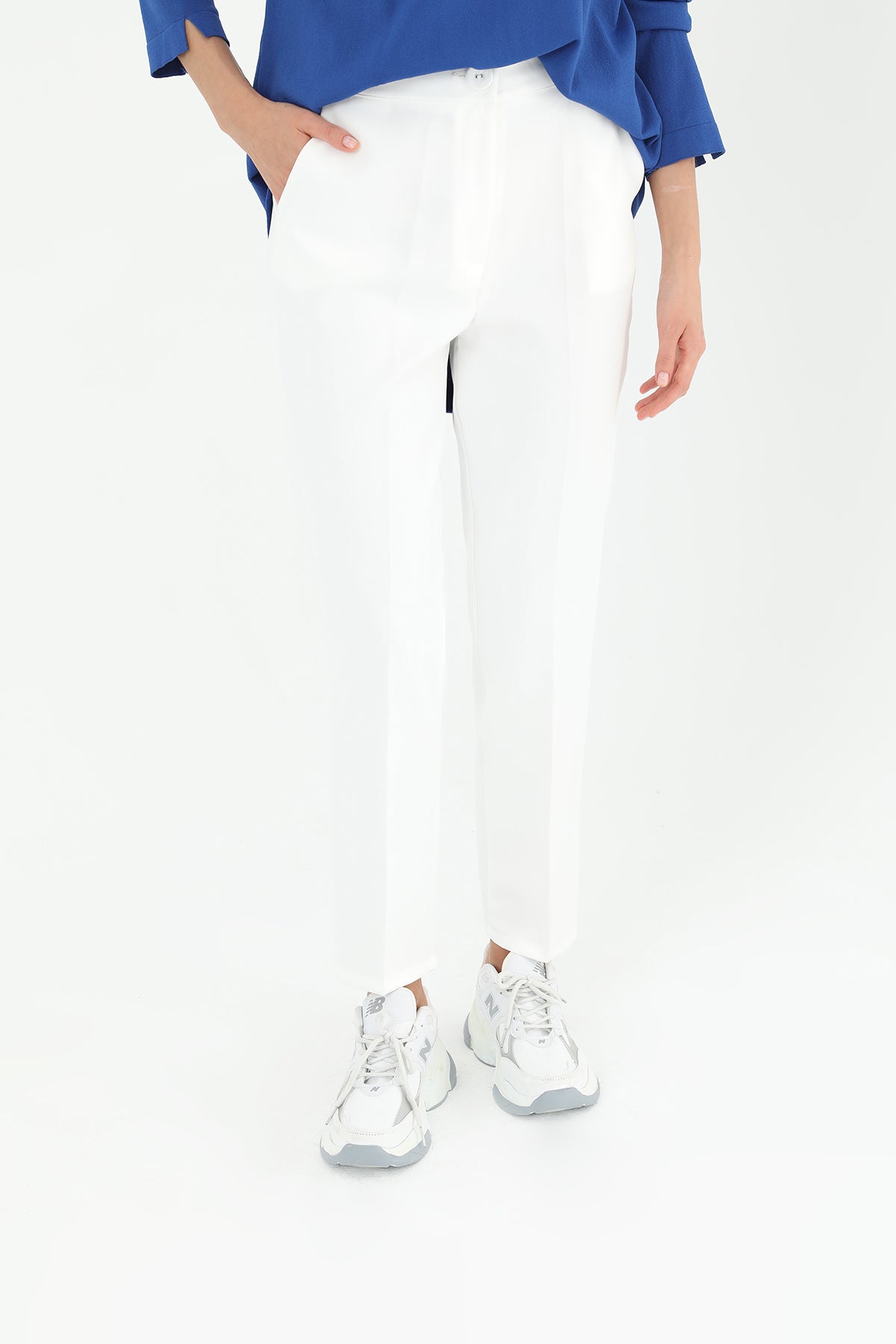 Kadın Havuç Form Kumaş Pantolon - 18118PNT