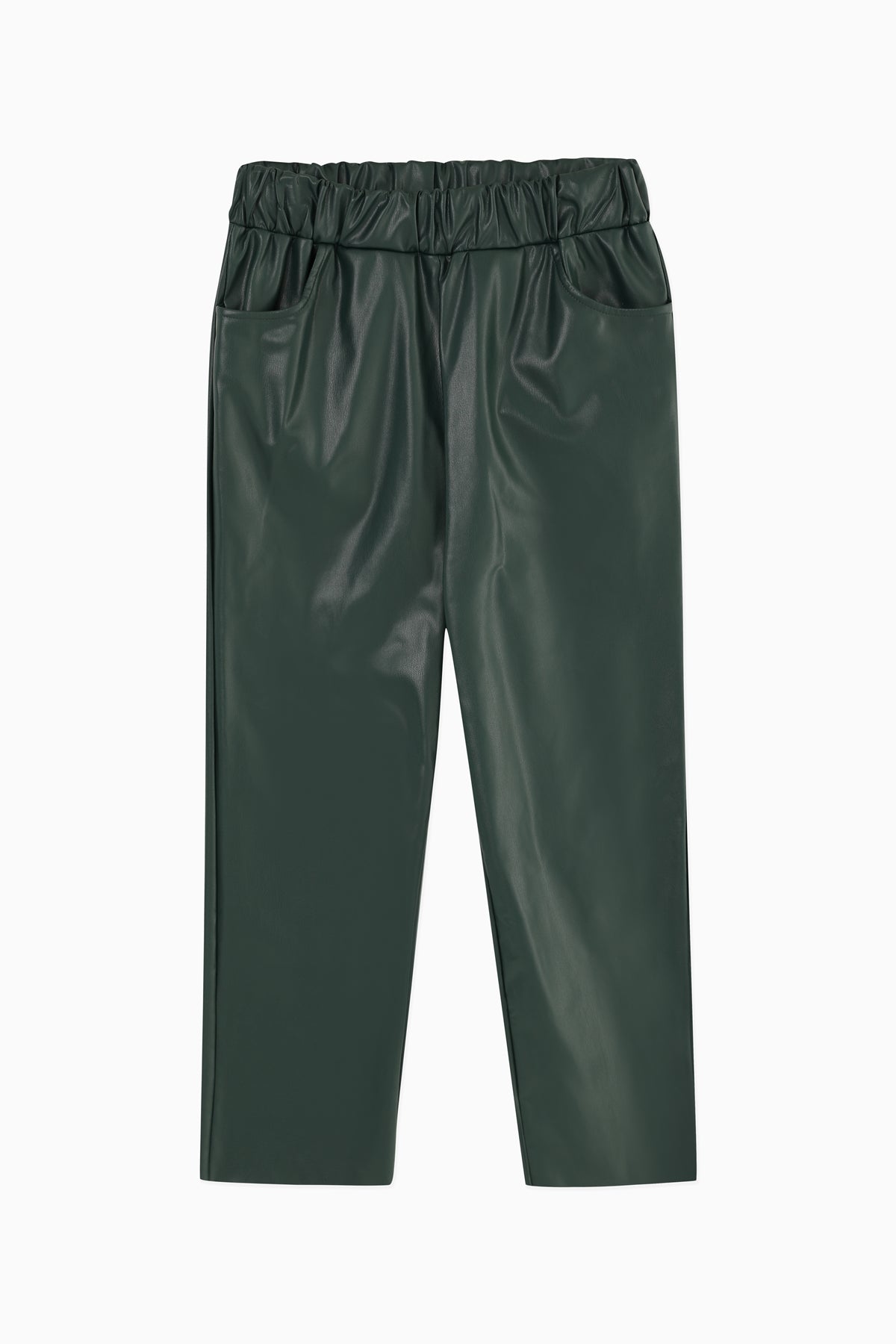 Kadın Havuç Form Deri Pantolon - 18135PNT