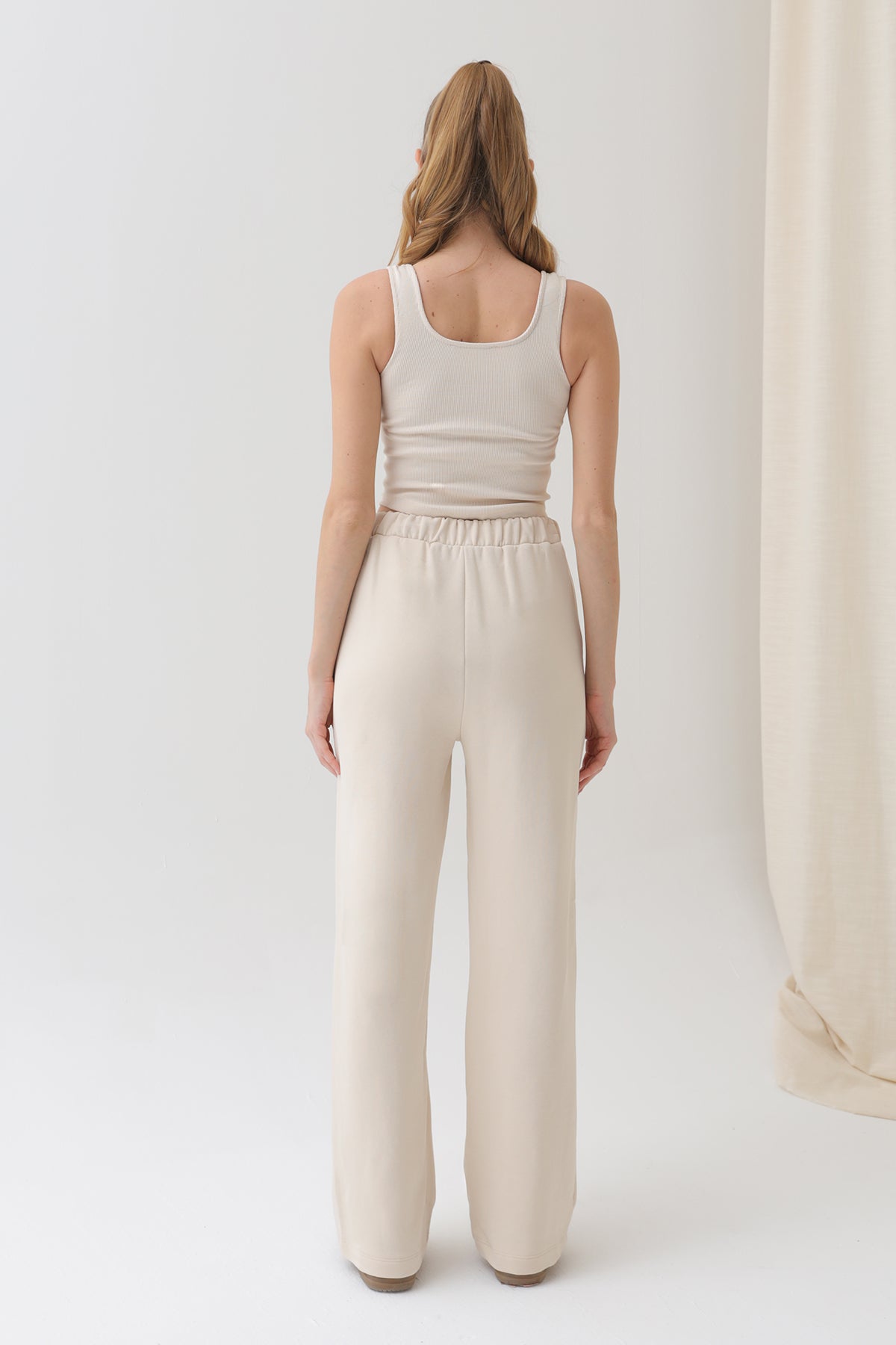 Kadın Geniş Paça Eşofman Altı - 18152PNT