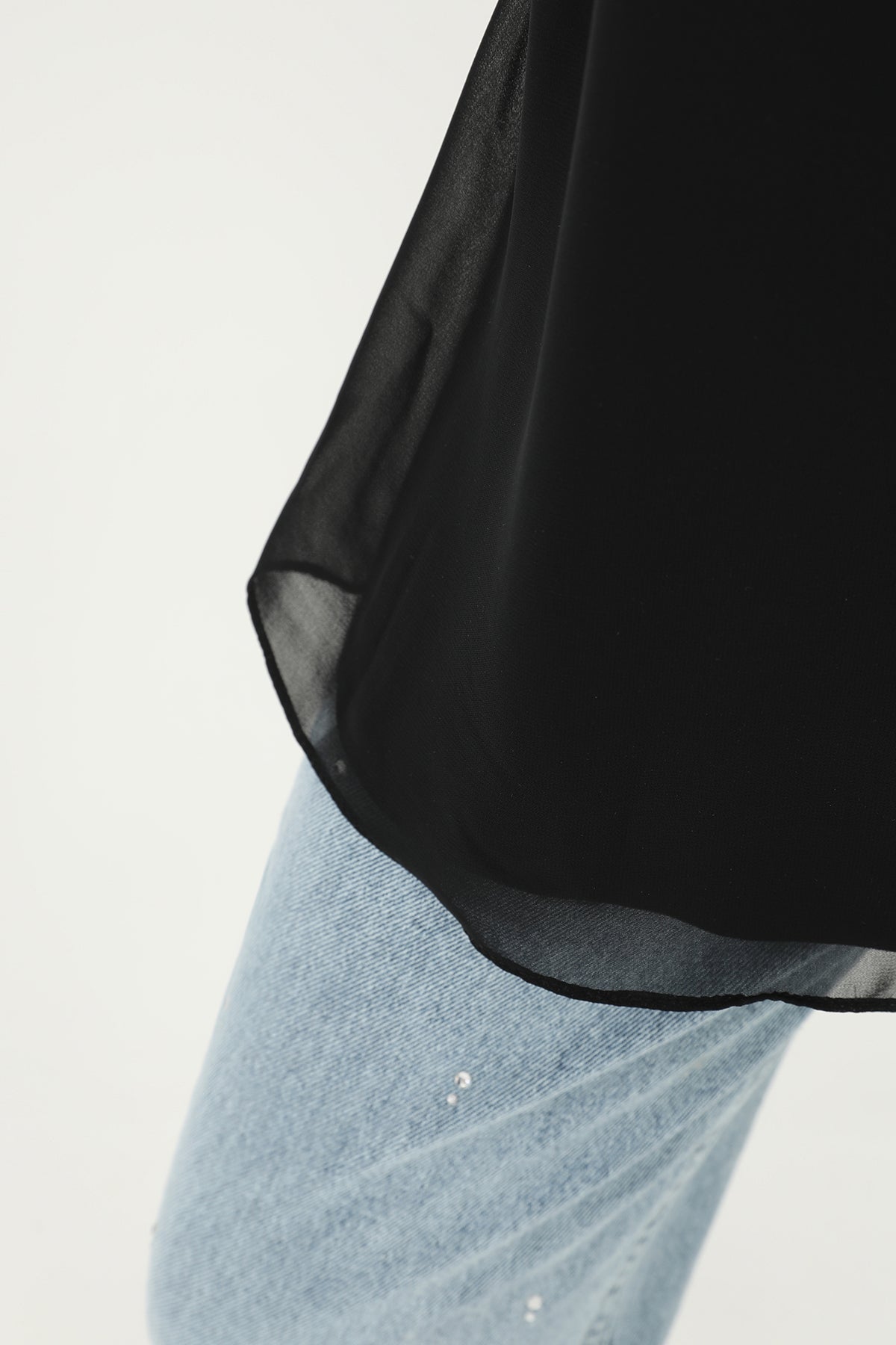 Kadın Kolsuz Tül Detaylı İçlik Tunik - 10270TUN