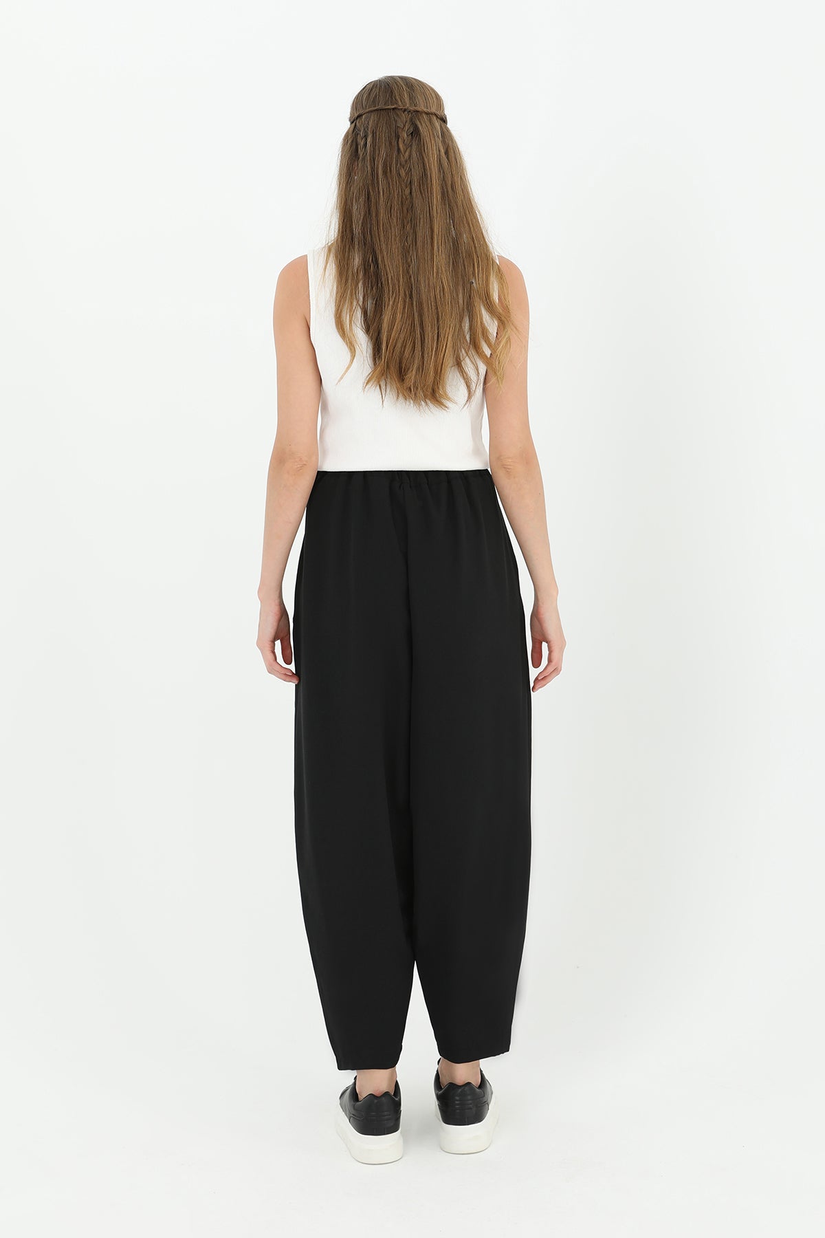 Kadın Linda Kumaş Şalvar Form Pantolon - 18166PNT