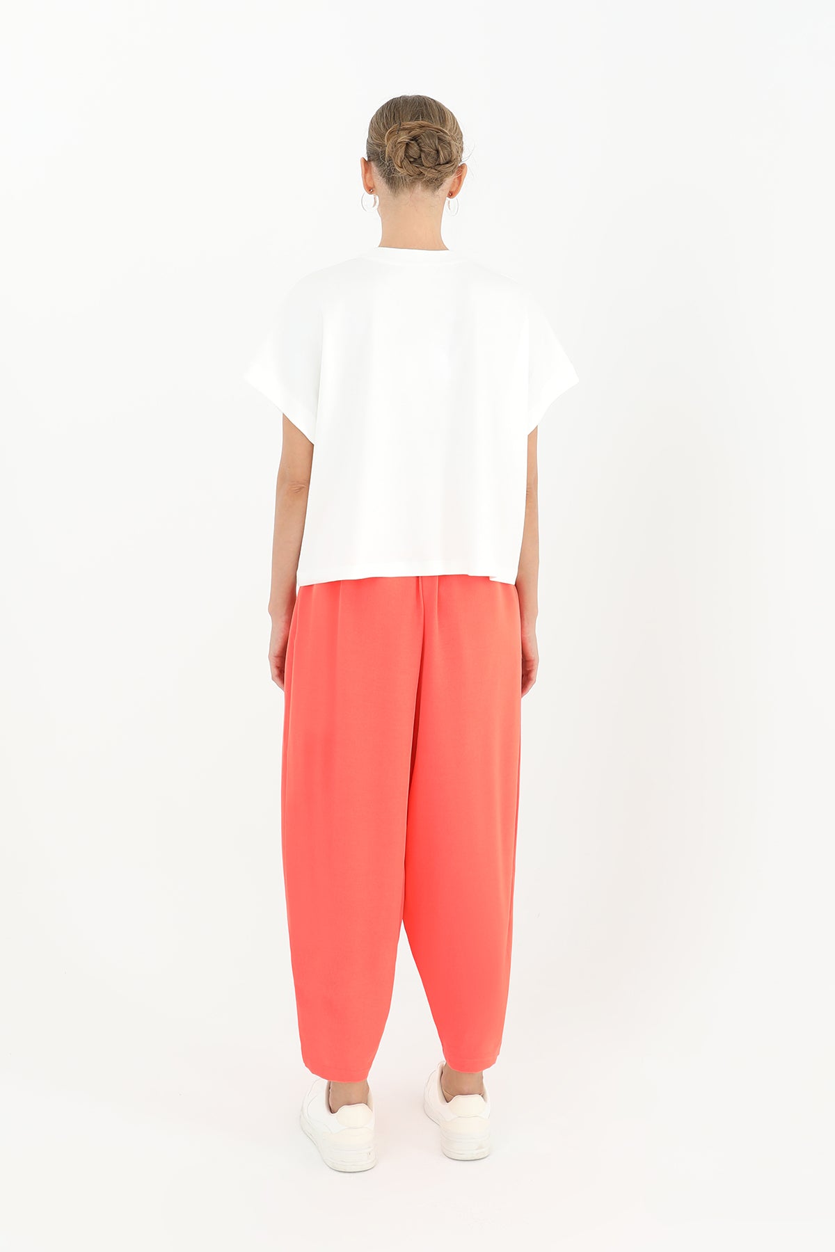 Kadın Linda Kumaş Şalvar Form Pantolon - 18166PNT