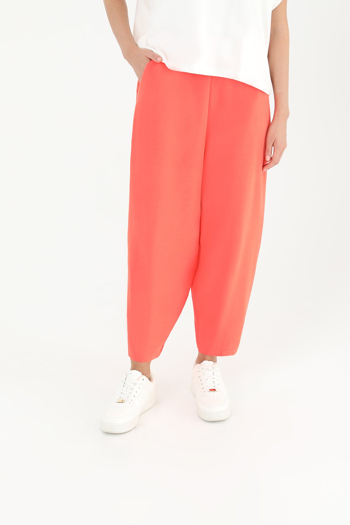 Kadın Linda Kumaş Şalvar Form Pantolon - 18166PNT