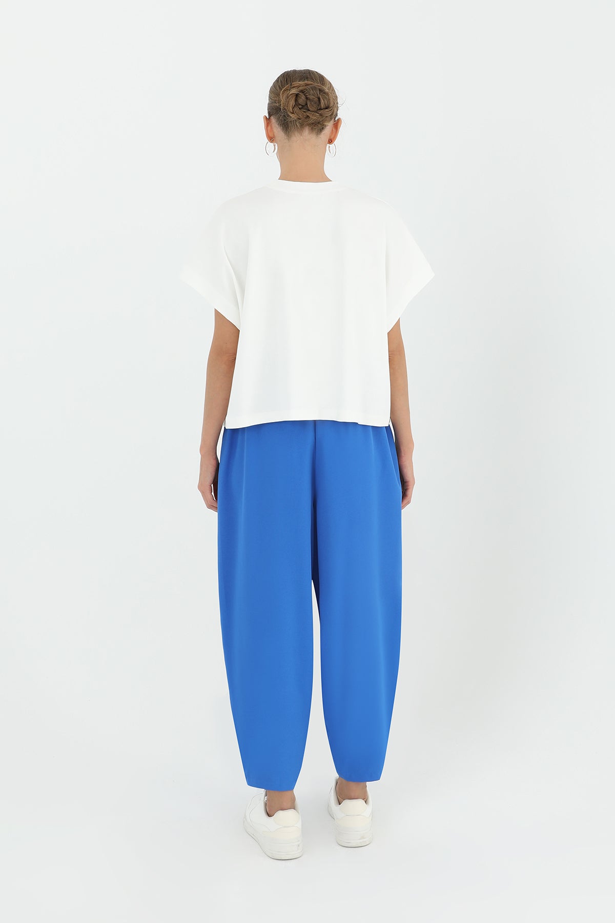 Kadın Linda Kumaş Şalvar Form Pantolon - 18166PNT