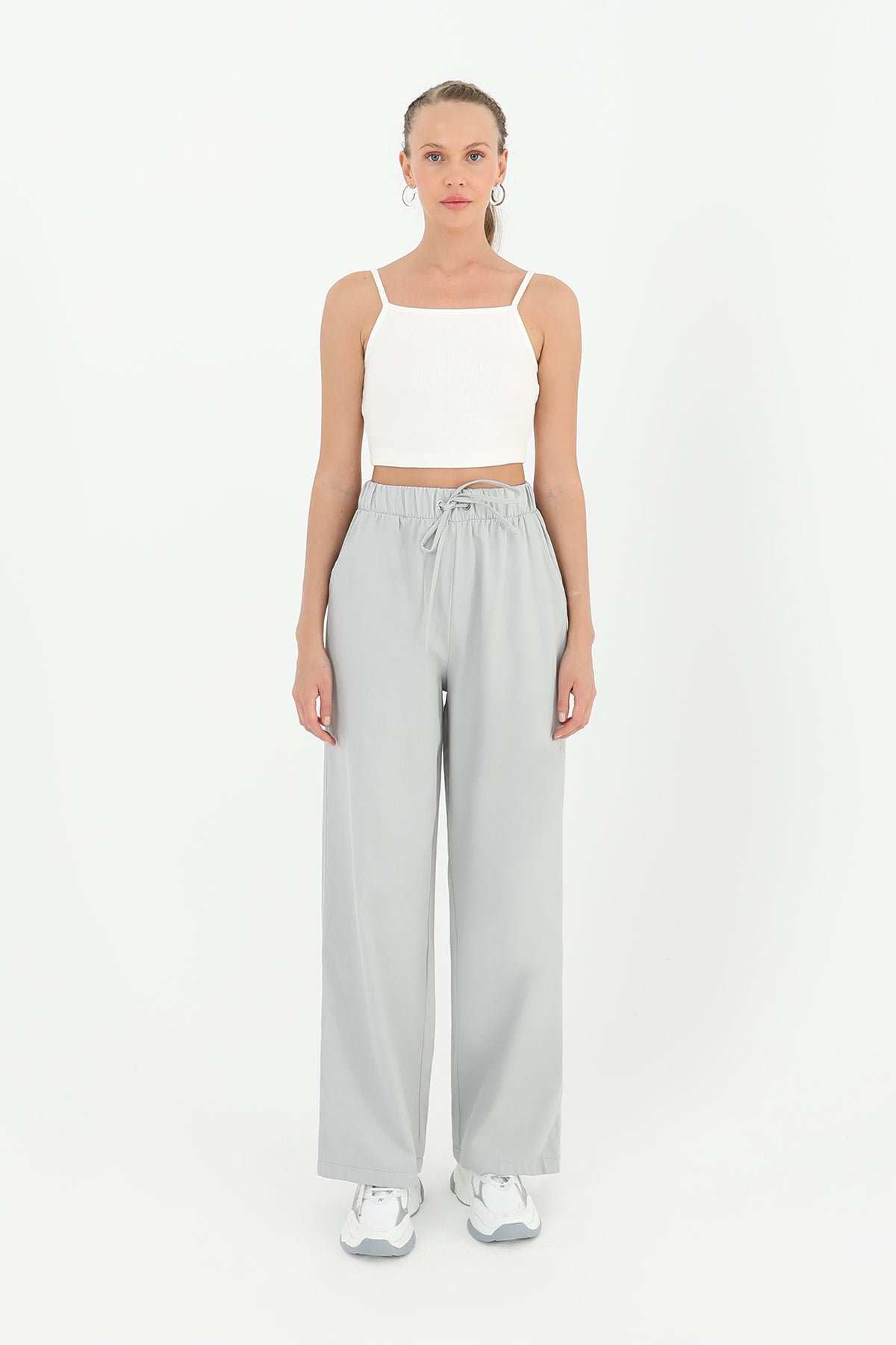 Kadın Cep Detaylı Kuşaklı Havuç Pantolon - 18179PNT