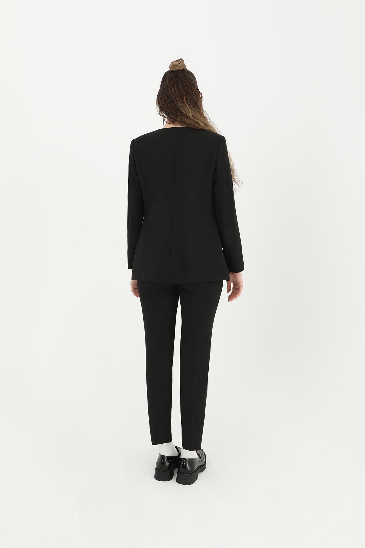 Kadın V Yaka Blazer Ceket - 31608CKT