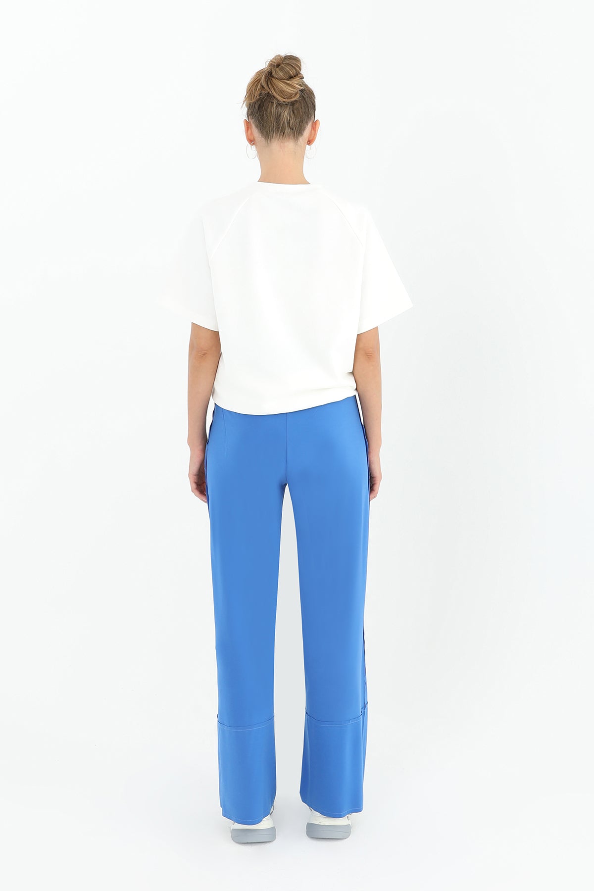 Kadın Taşlı Kısa Kol T-shirt -24S-31679TSH