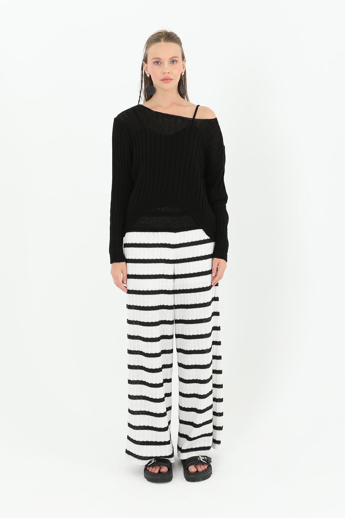 Kadın Örme İkili Bluz Takım - 31779BLZ