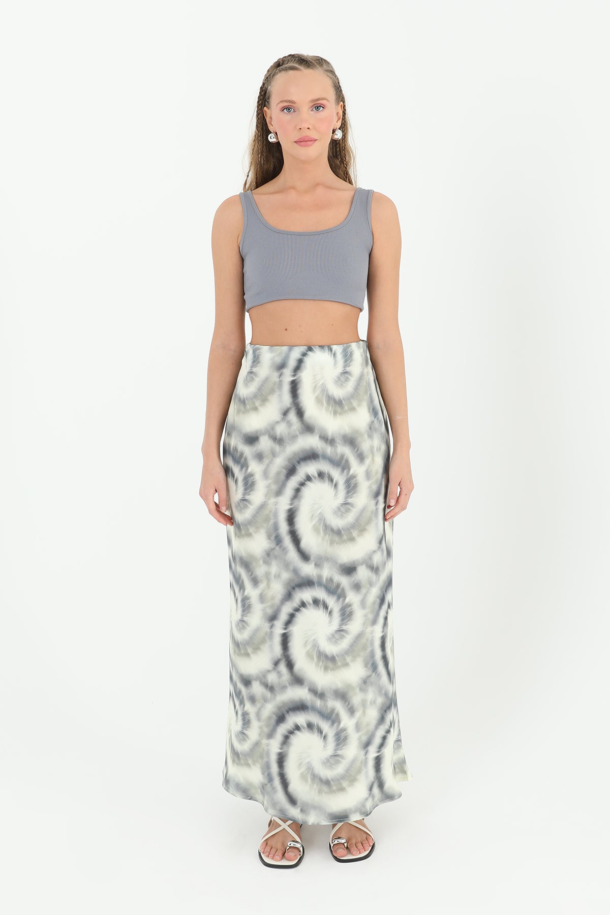 Kadın Desenli Etek - 31812ETK