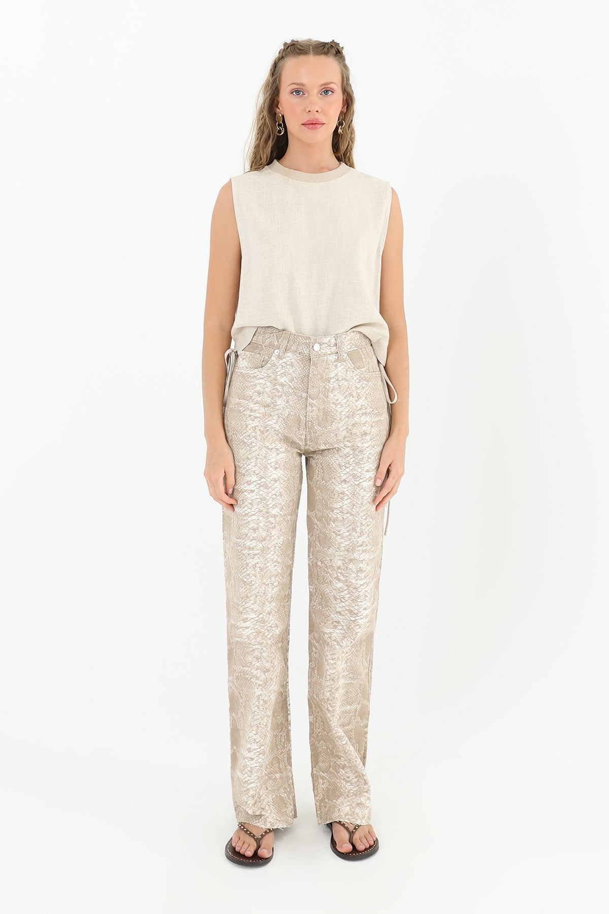 Kadın Desenli Pantolon - 31894