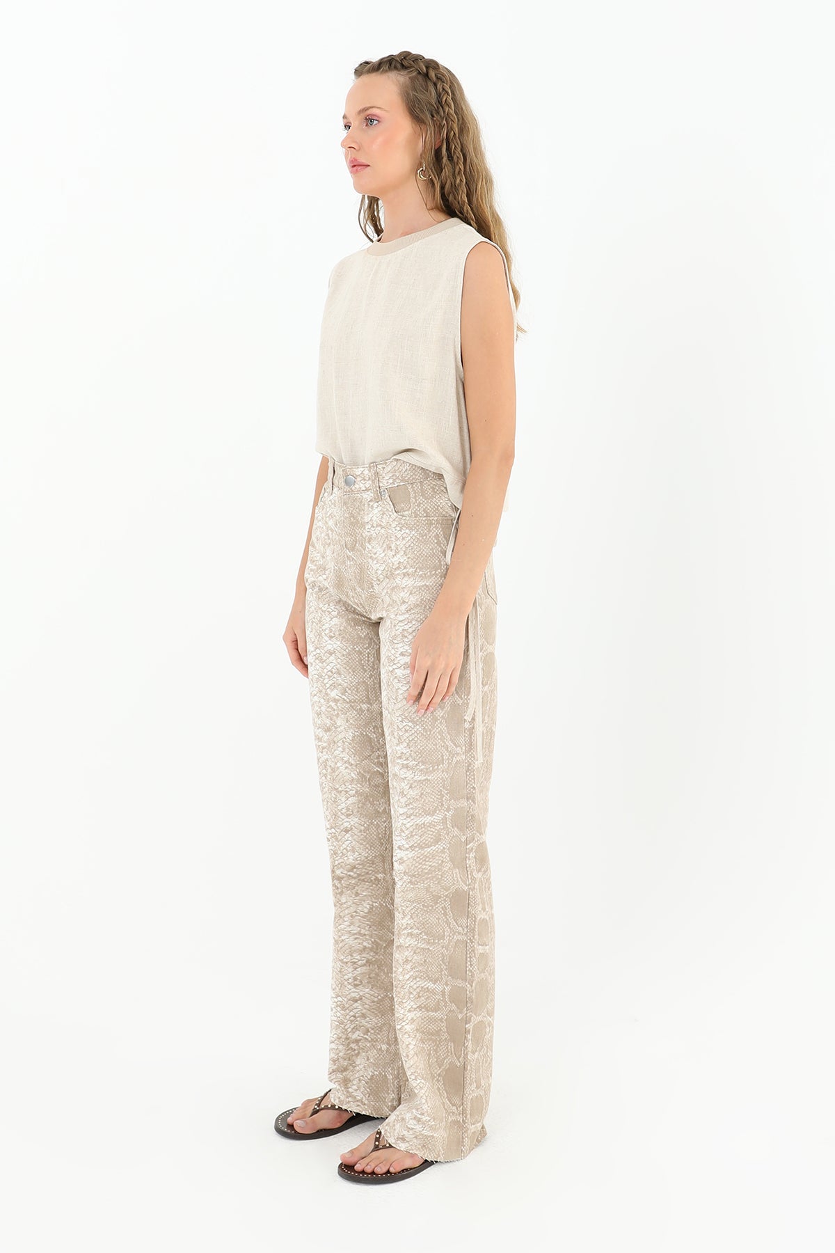 Kadın Desenli Pantolon - 31894