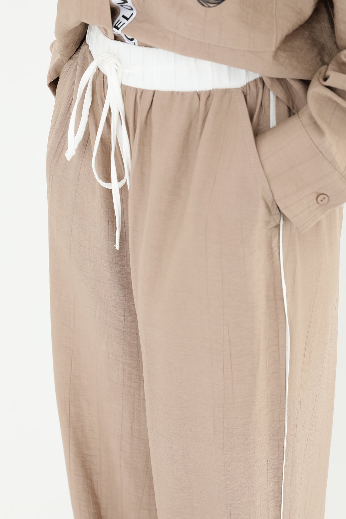 Kadın Beli Lastikli Bol Pantolon - 31904PNT