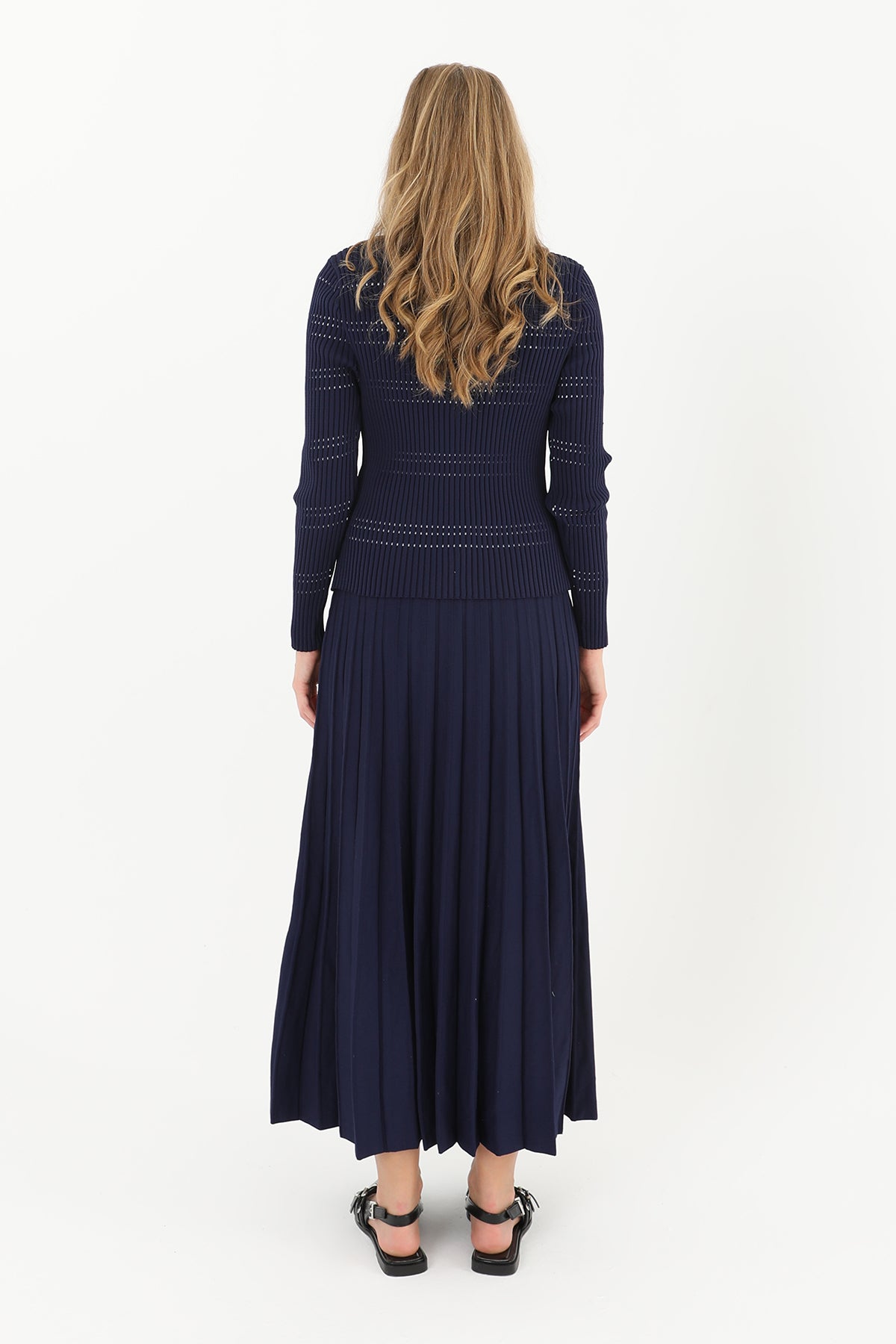 Kadın Triko Etekli Takım - 14263TKS