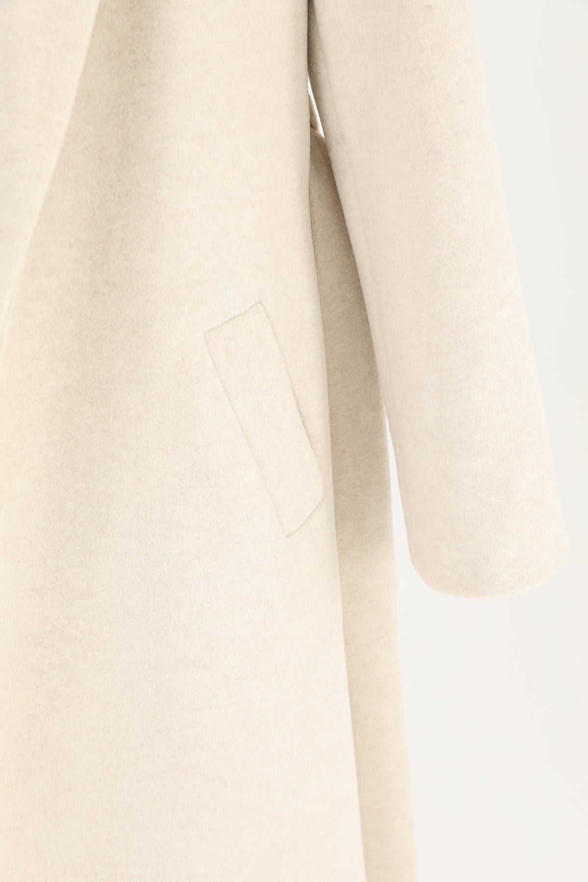 Kadın Kruvaze Yaka Kuşaklı Kaban - 15170KBN