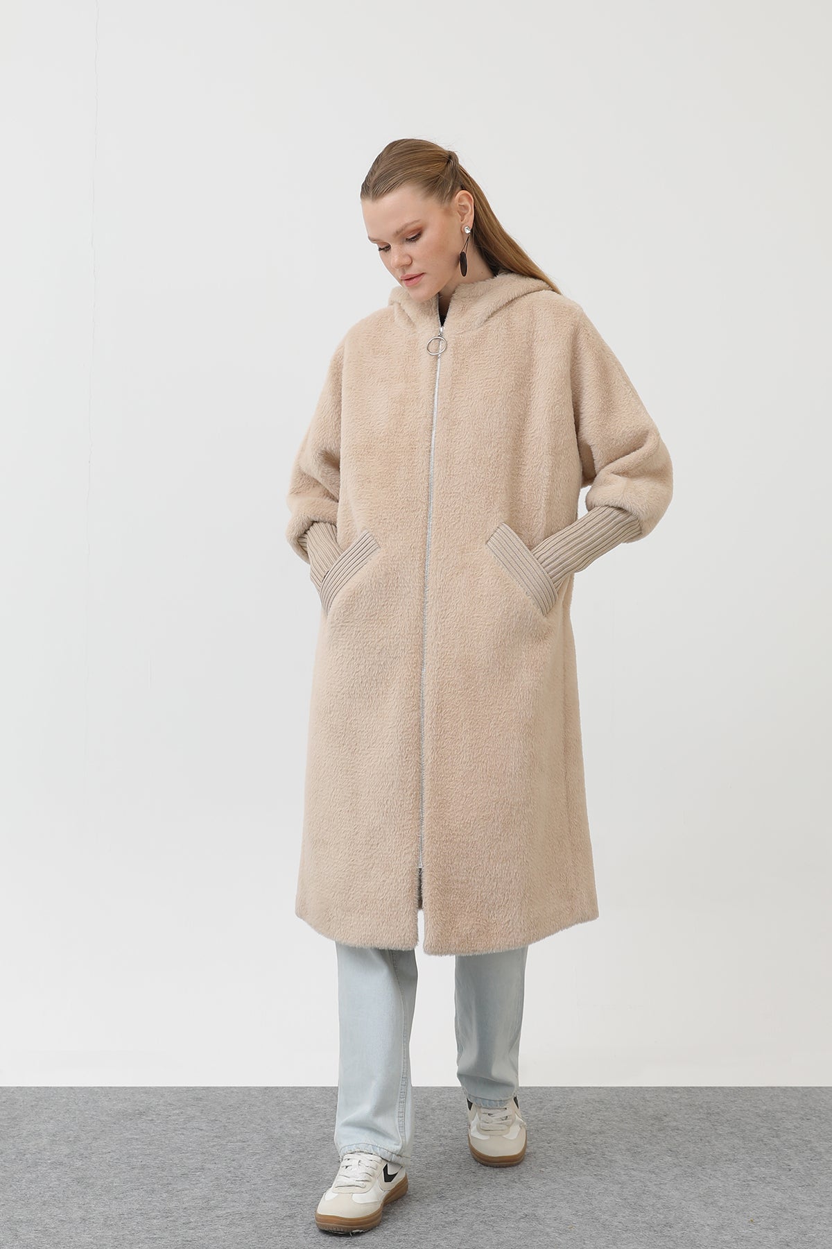 Kadın Kol Detaylı Kaban -15196KBN