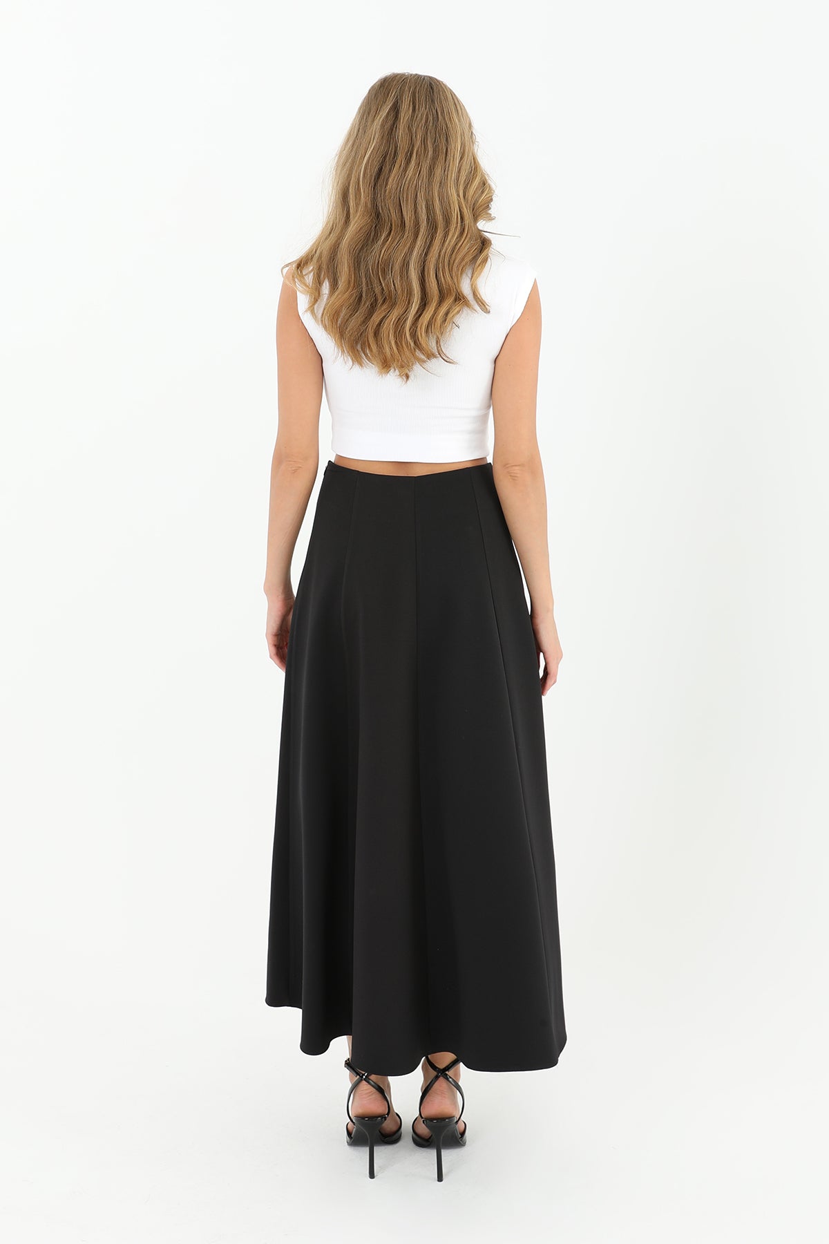 Kadın Parçalı Kloş Etek - 18202ETK