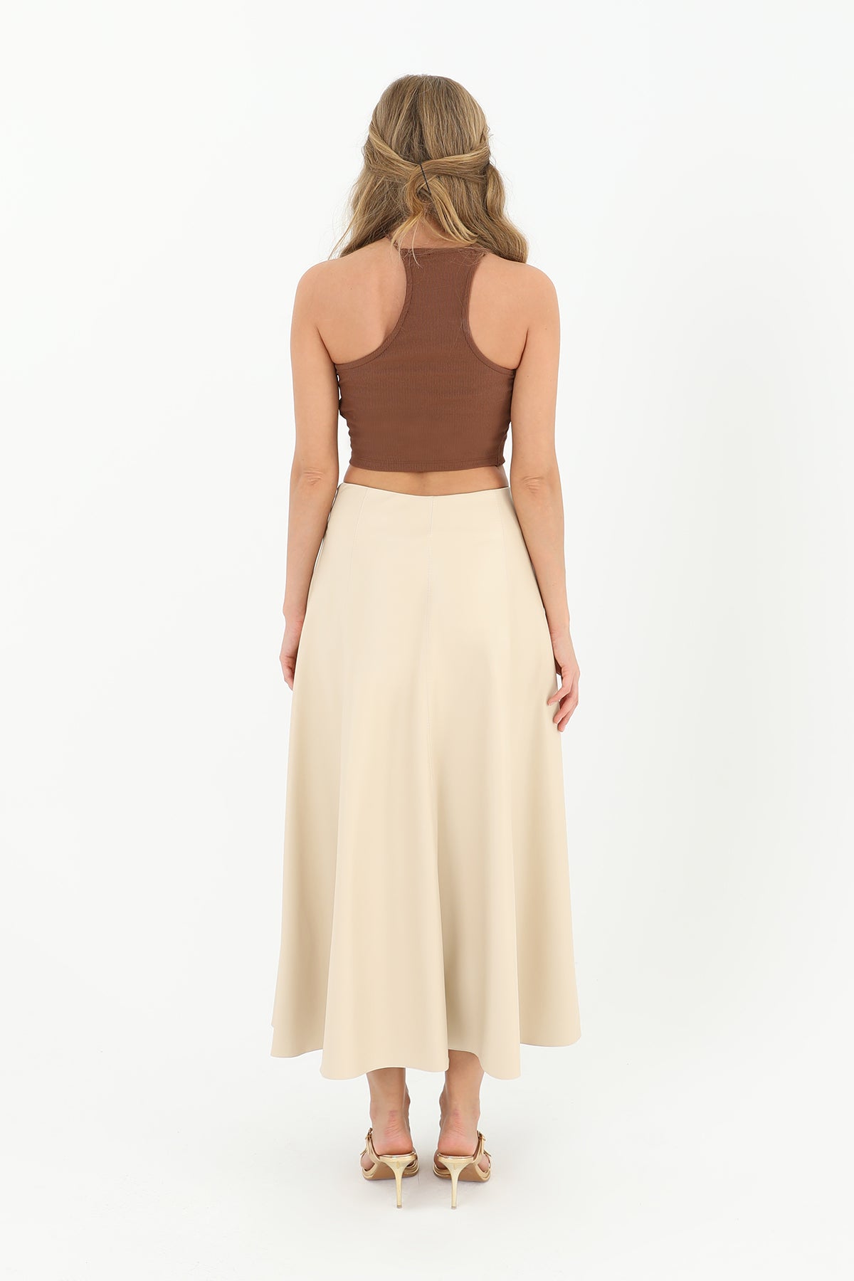 Kadın Parçalı Kloş Etek - 18202ETK