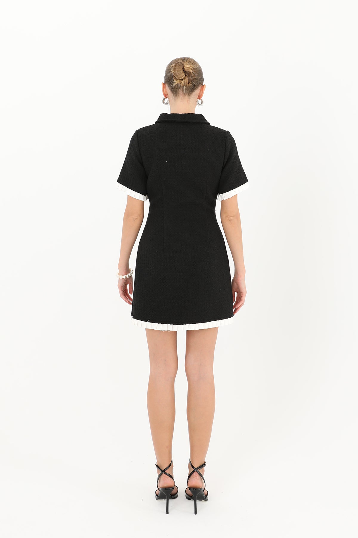 Kadın Chanel Düğmeli Elbise - 32026ELB