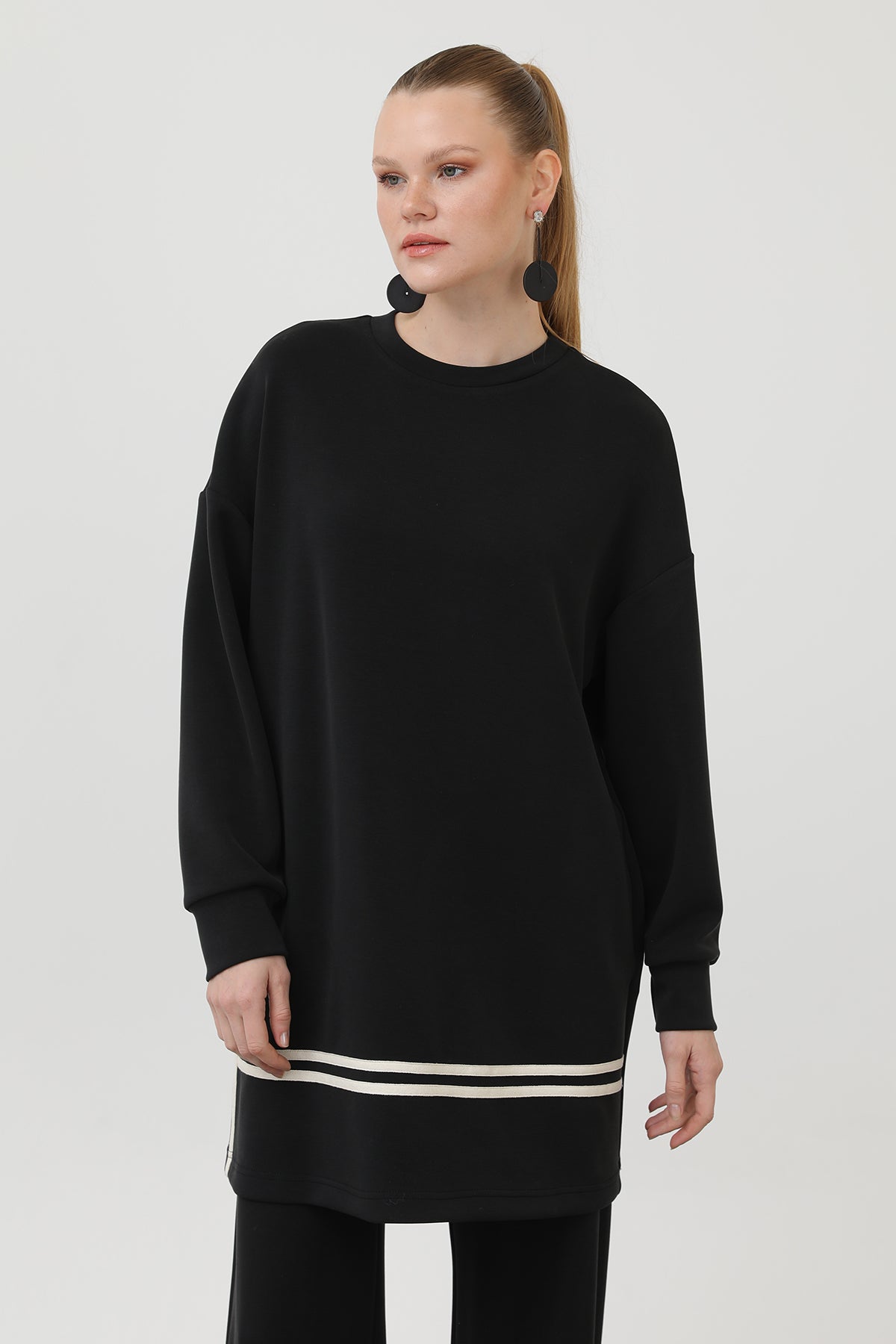 Kadın grogren detalylı takım - 14291TKS