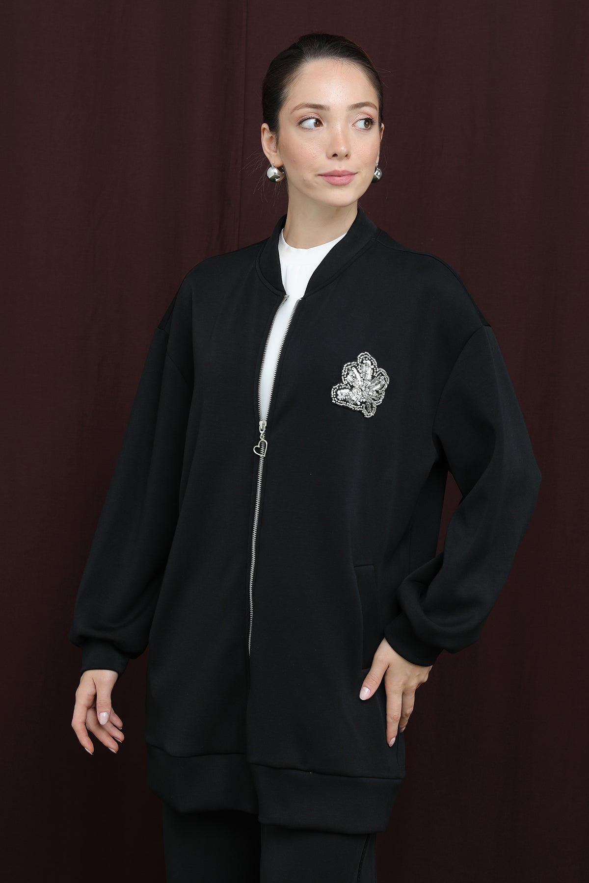 Kadın Nakış Detaylı işlemeli Takım - 14305TKS