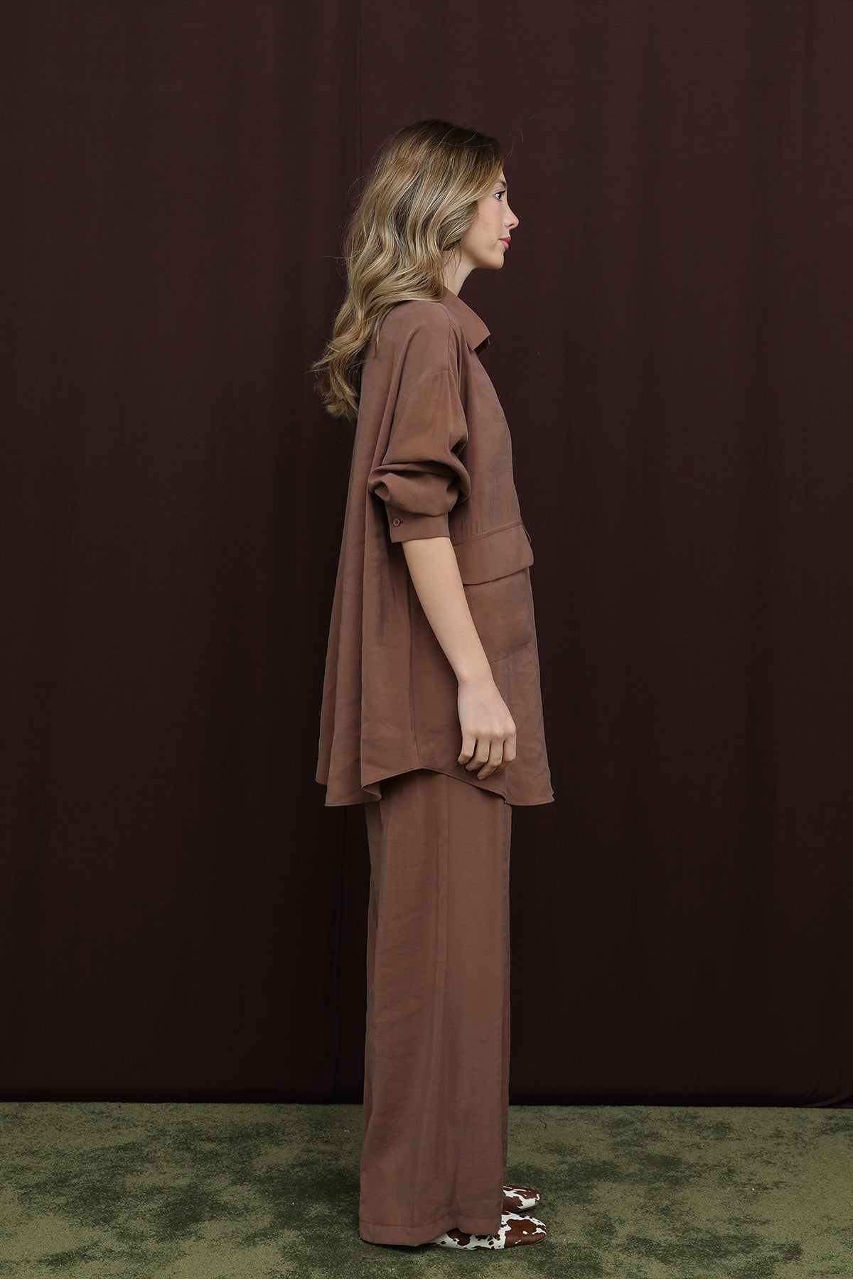 Kadın Cep Detaylı Takım -14361TKS