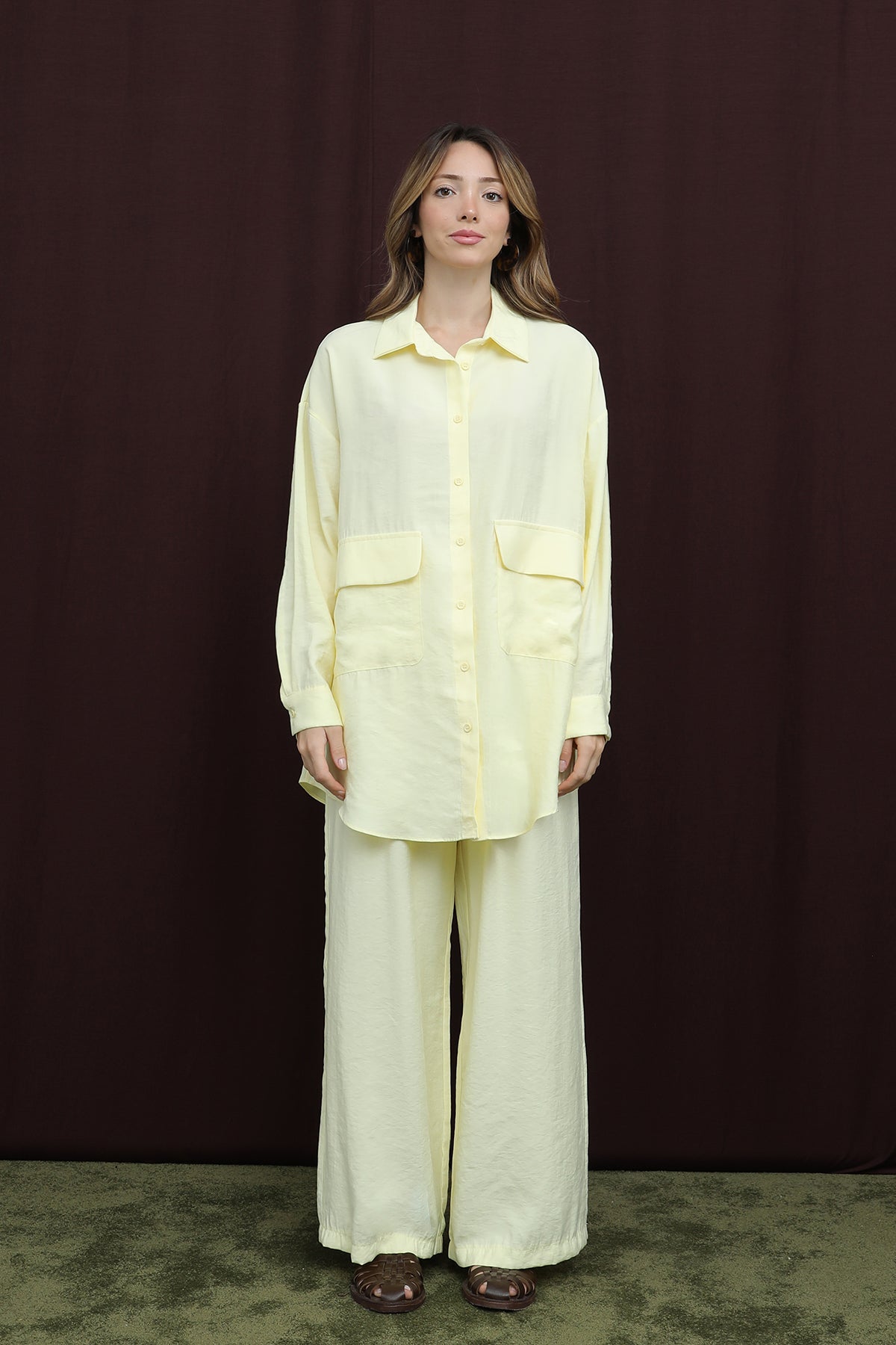 Kadın Cep Detaylı Takım -14361TKS