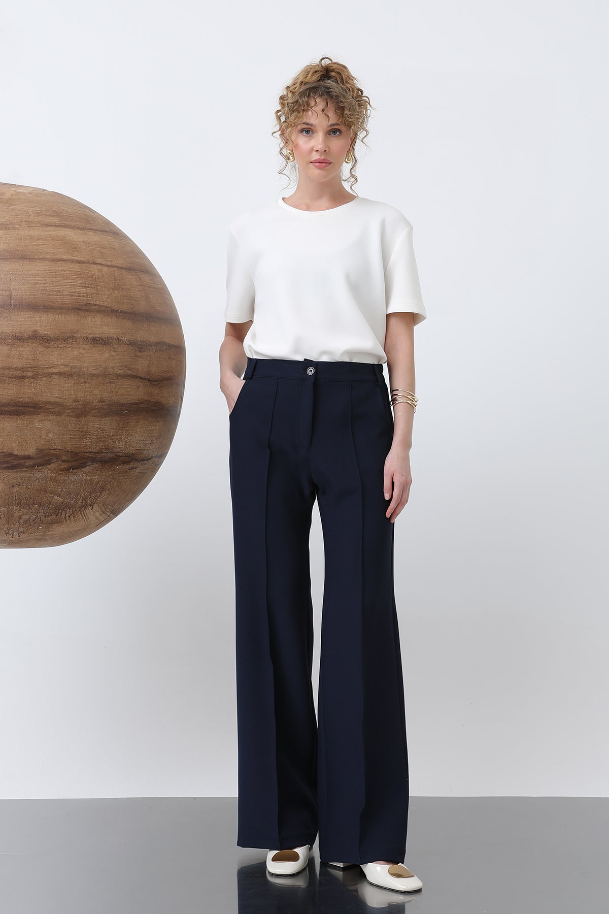 Kadın Nervür Dikişli Pantolon - 18226PNT