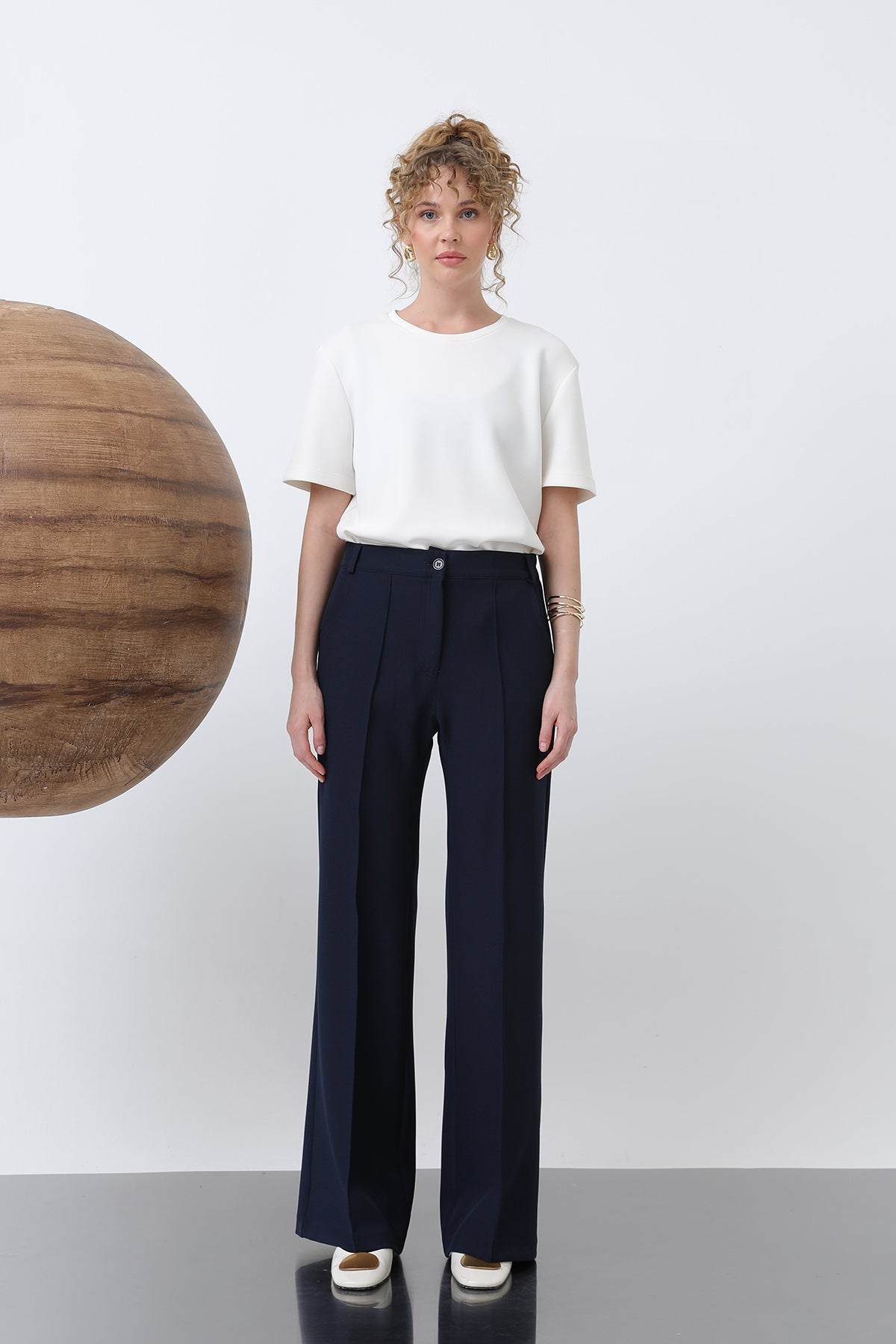 Kadın Nervür Dikişli Pantolon - 18226PNT