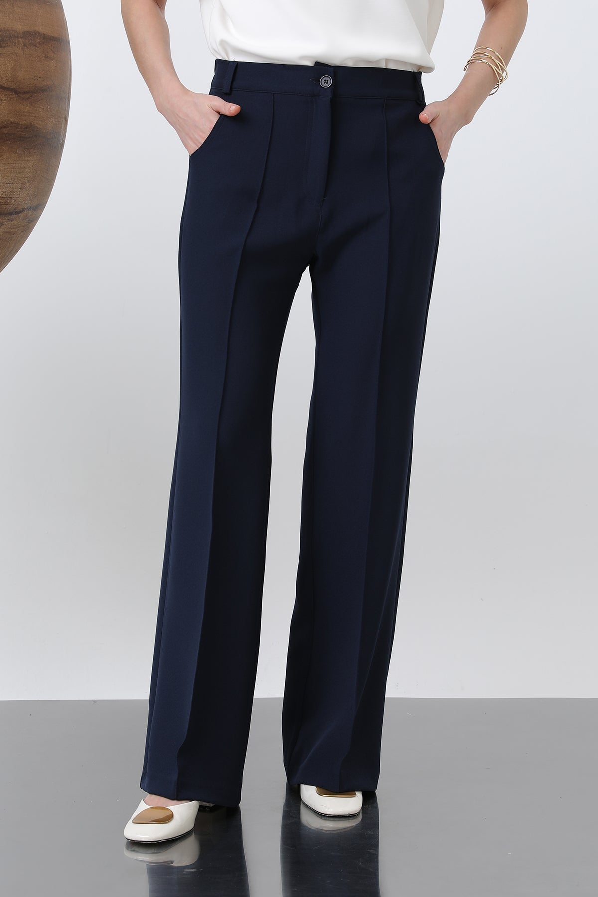 Kadın Nervür Dikişli Pantolon - 18226PNT