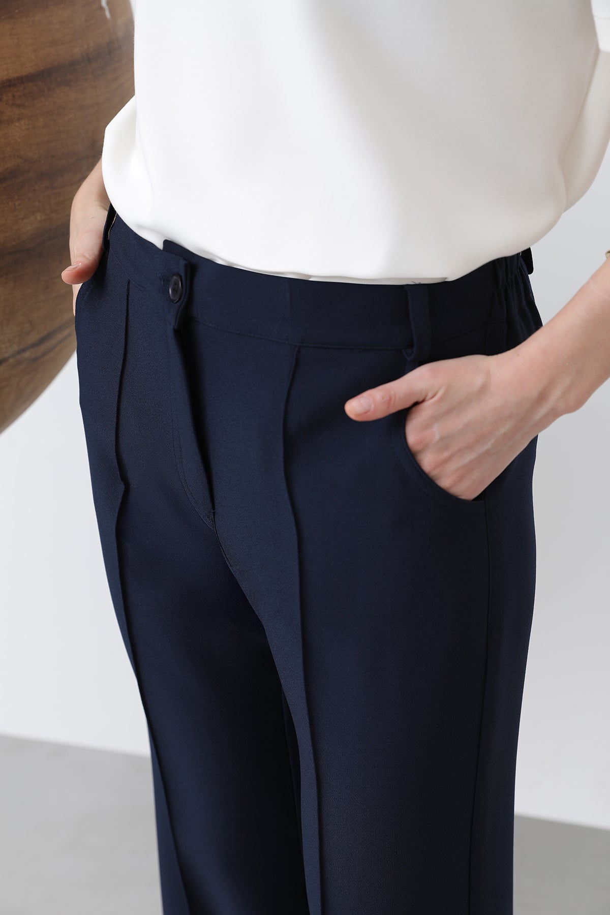 Kadın Nervür Dikişli Pantolon - 18226PNT