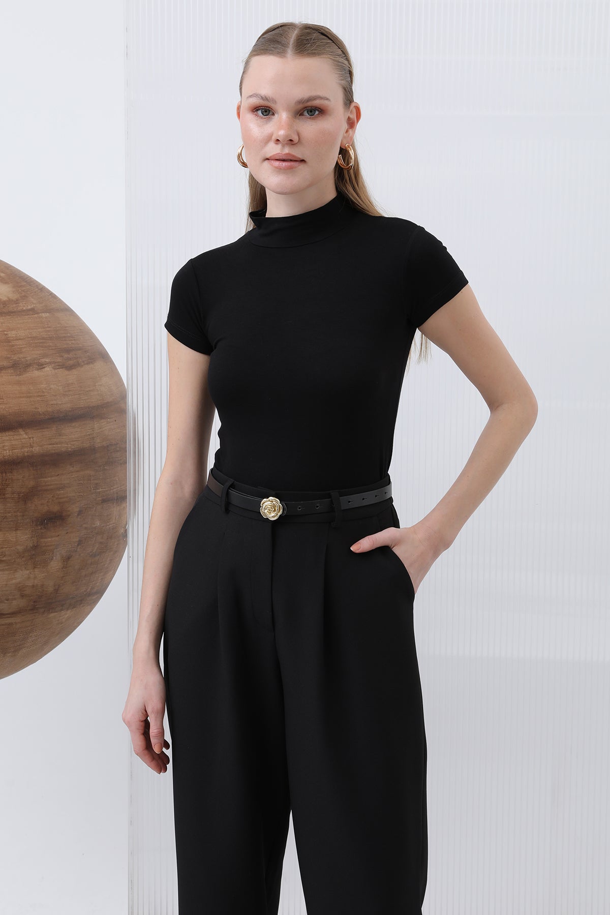 Kadın Pileli Pantolon - 18227PNT