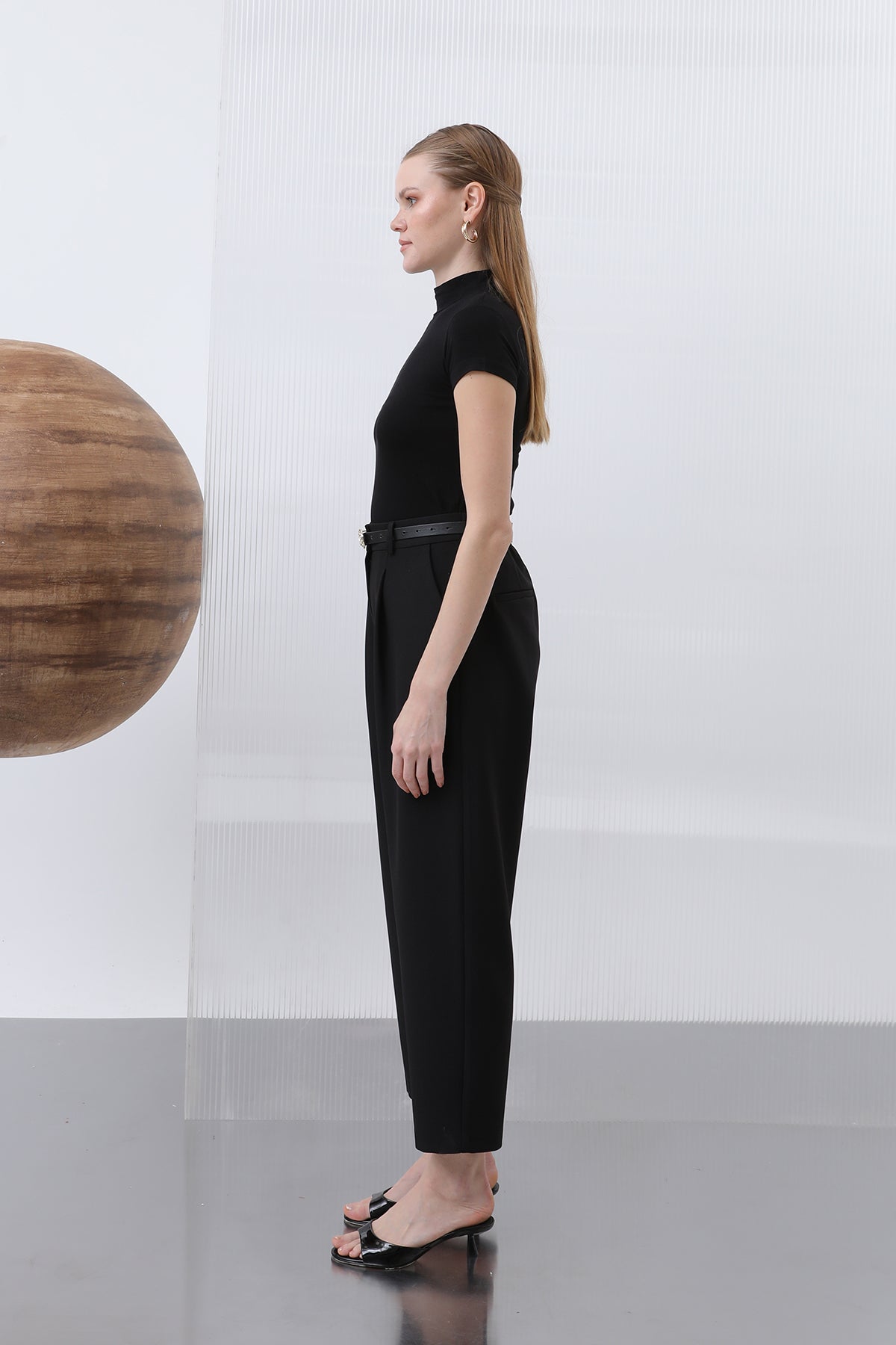 Kadın Pileli Pantolon - 18227PNT