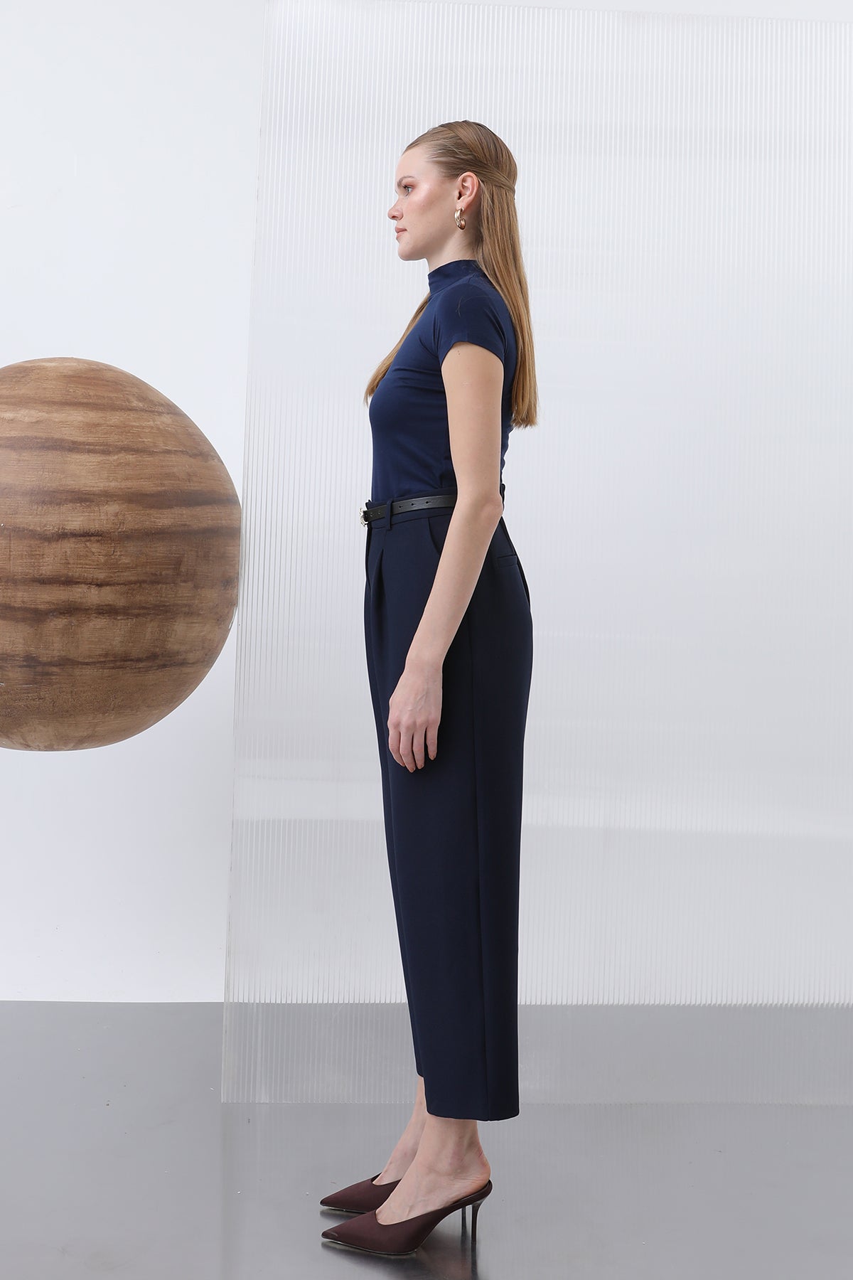 Kadın Pileli Pantolon - 18227PNT