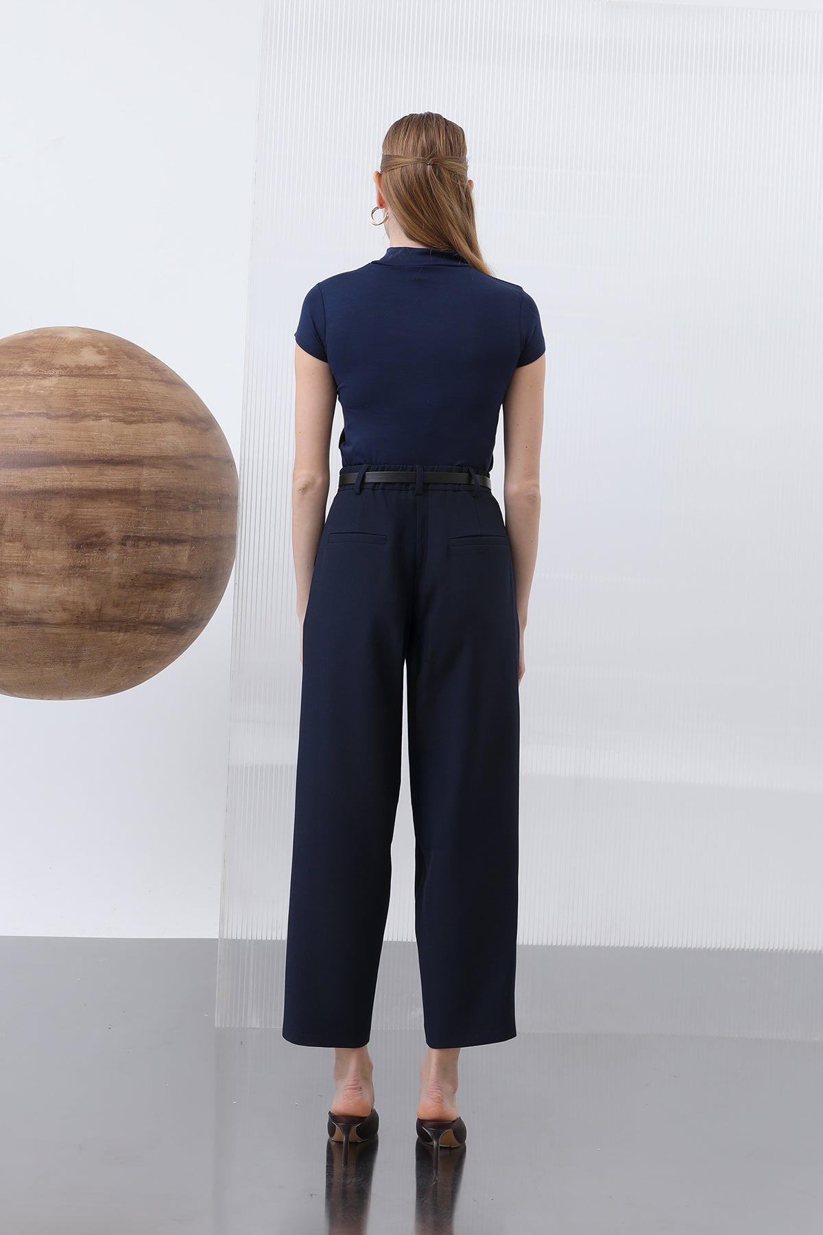 Kadın Pileli Pantolon - 18227PNT