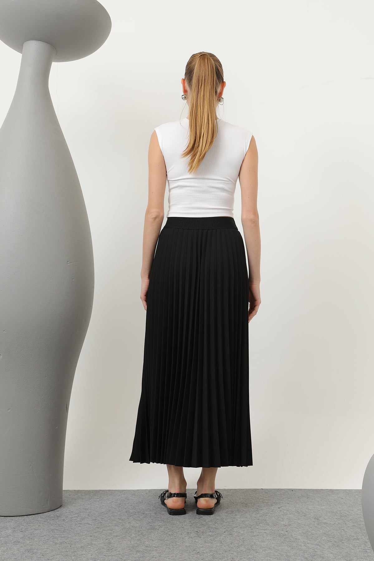 Kadın Pliseli Etek - 18232RTK
