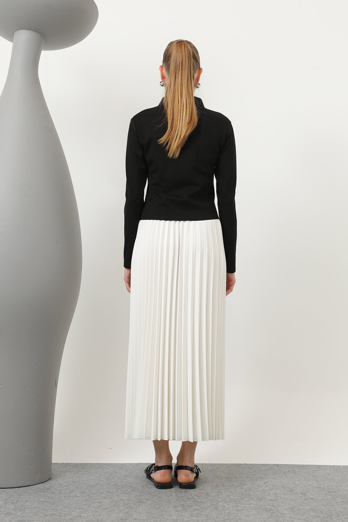 Kadın Pliseli Etek - 18232RTK