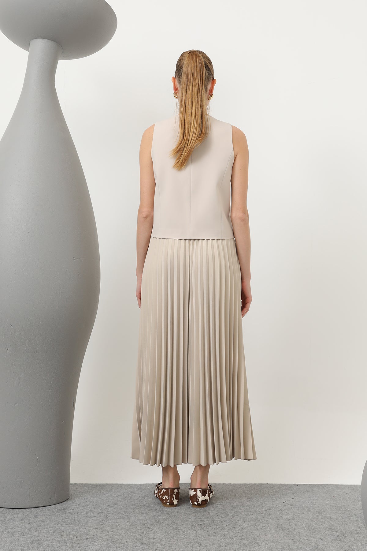 Kadın Pliseli Etek - 18232RTK