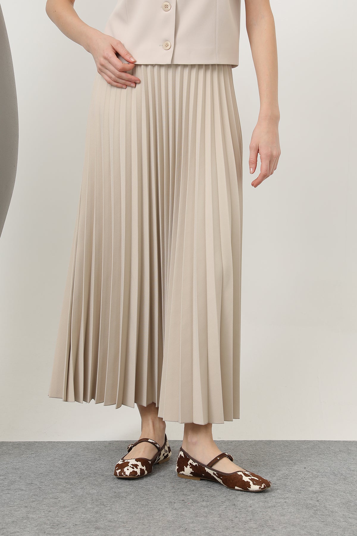 Kadın Pliseli Etek - 18232RTK