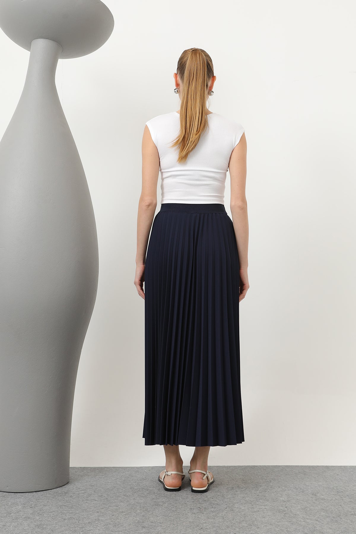 Kadın Pliseli Etek - 18232RTK