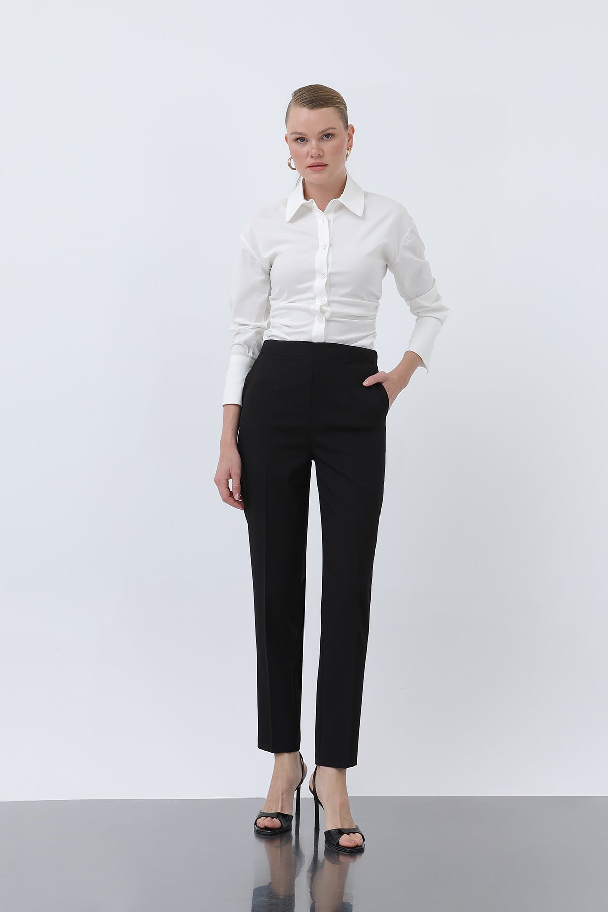 Kadın Havuç Kesim Pantolon - 18242PNT