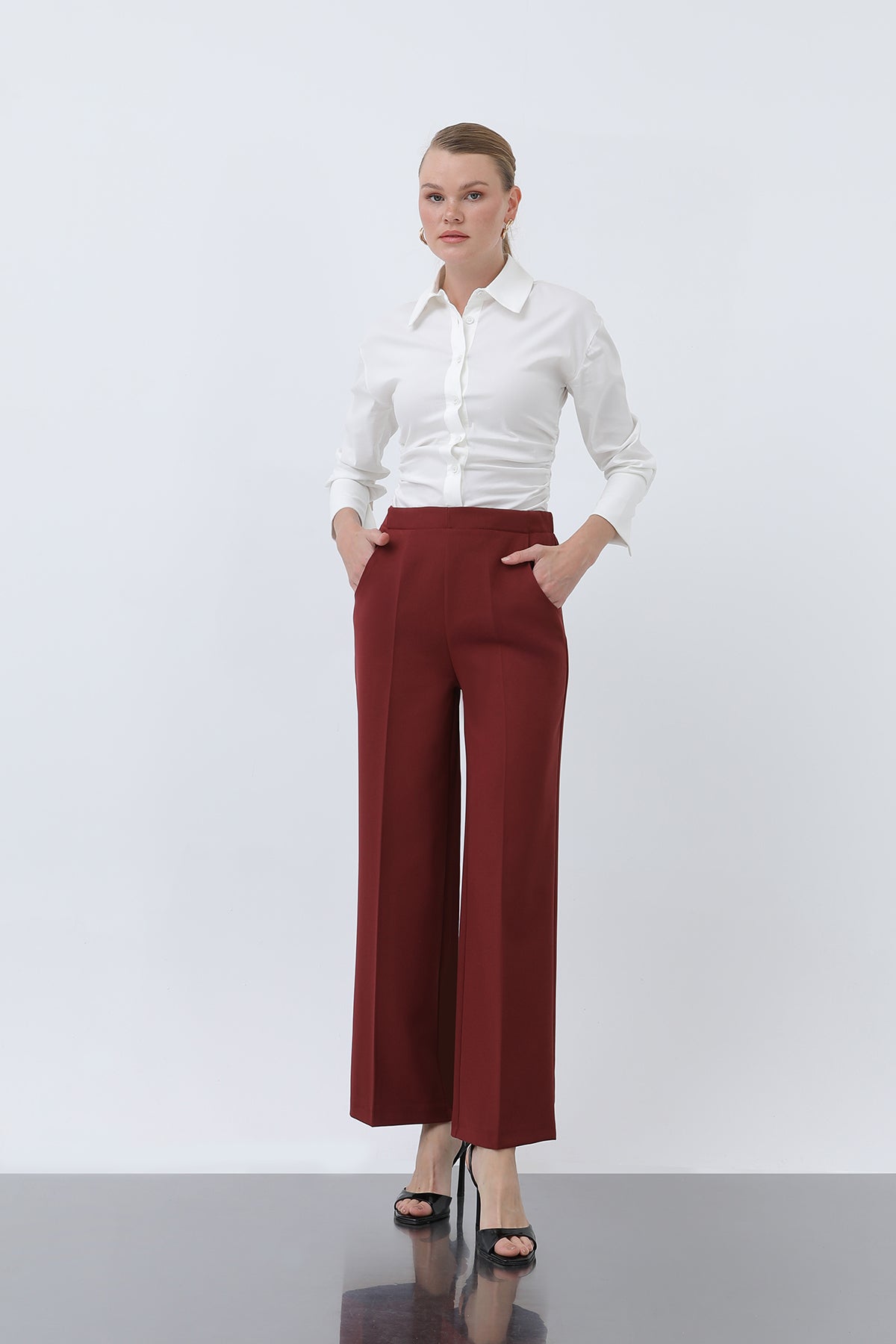 Kadın Düz Kesim Pantolon - 18243PNT