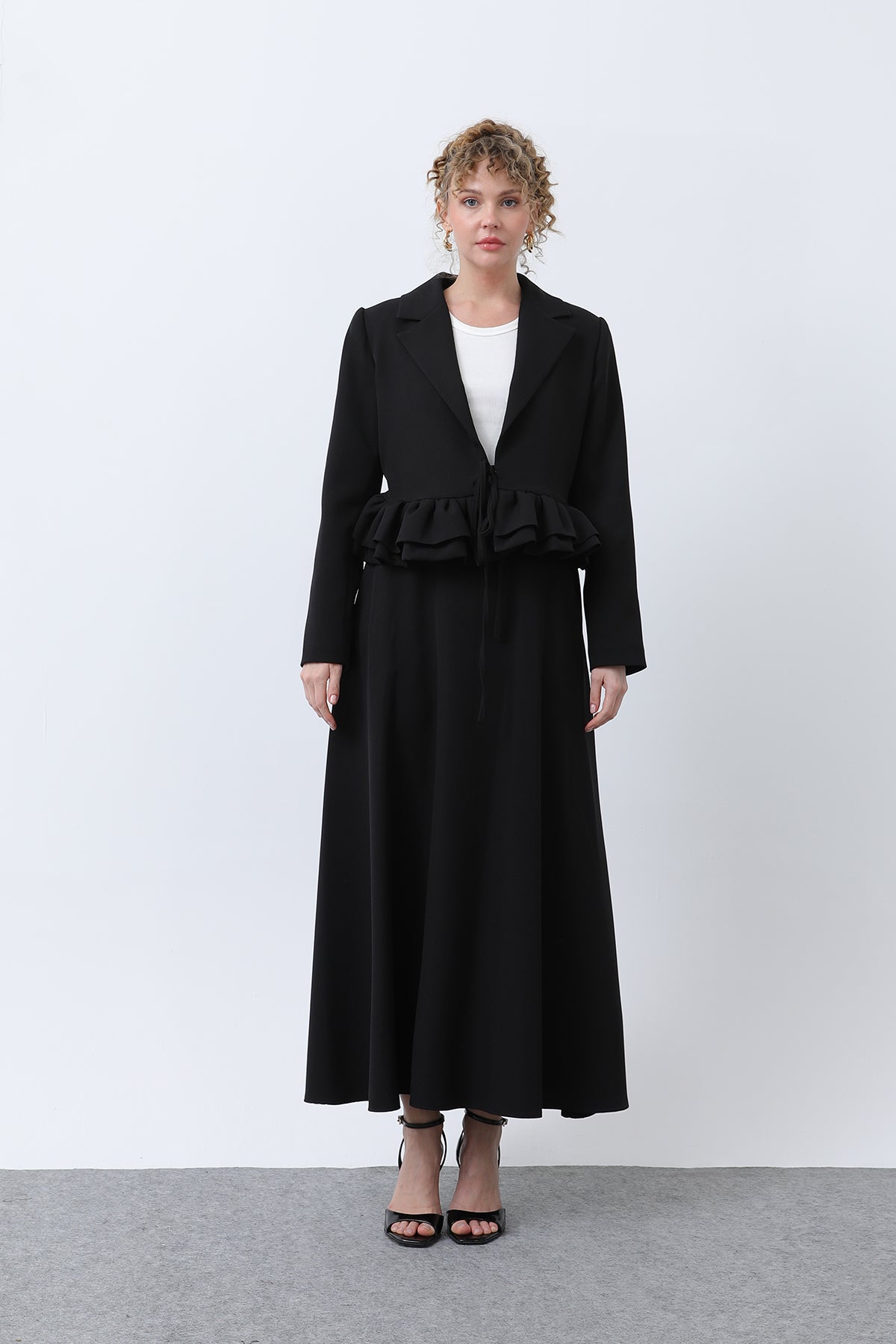 Kadın Volan Detaylı Ceketli Takım - 20650TKS