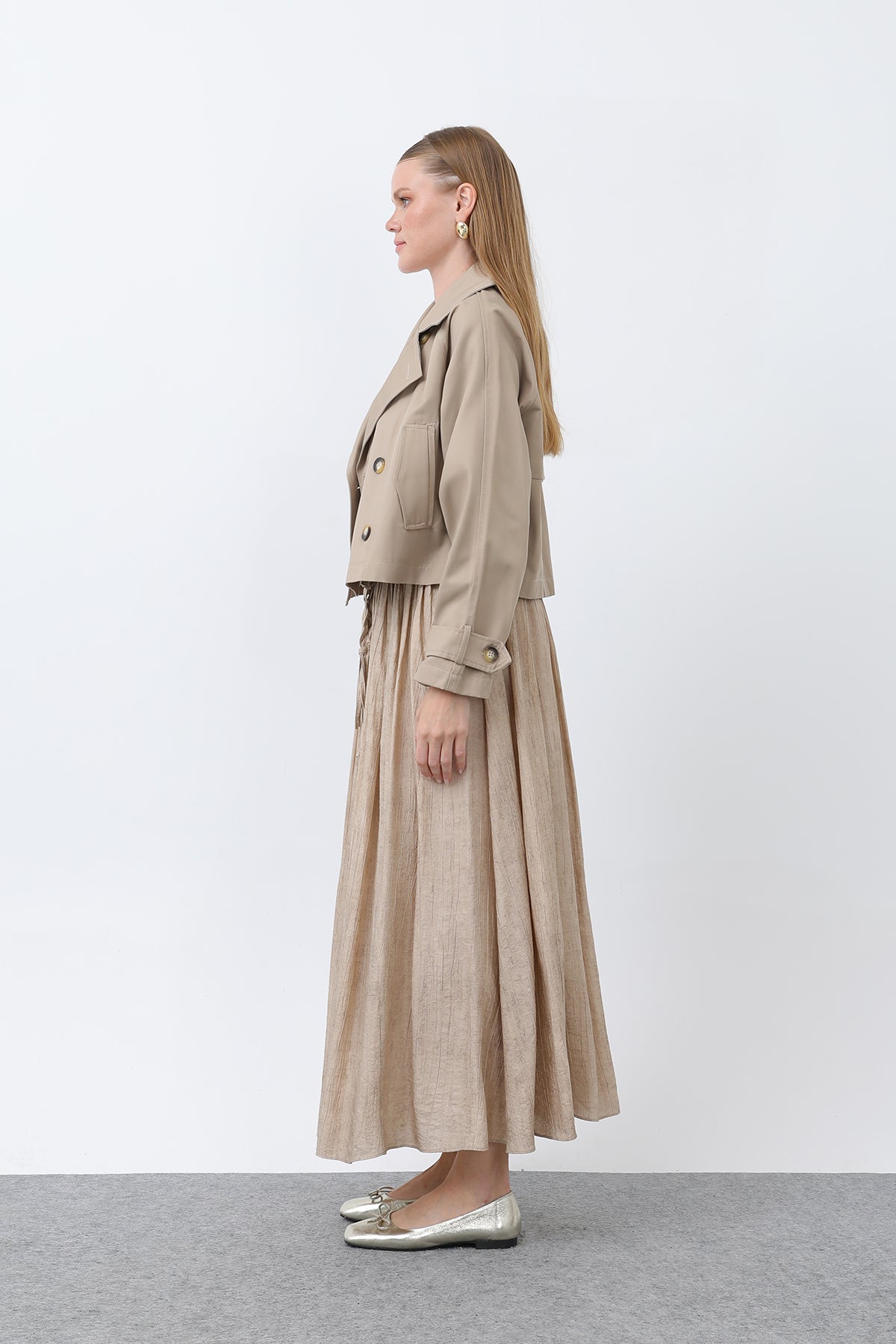 Kadın Kısa Trench - 32123TRC