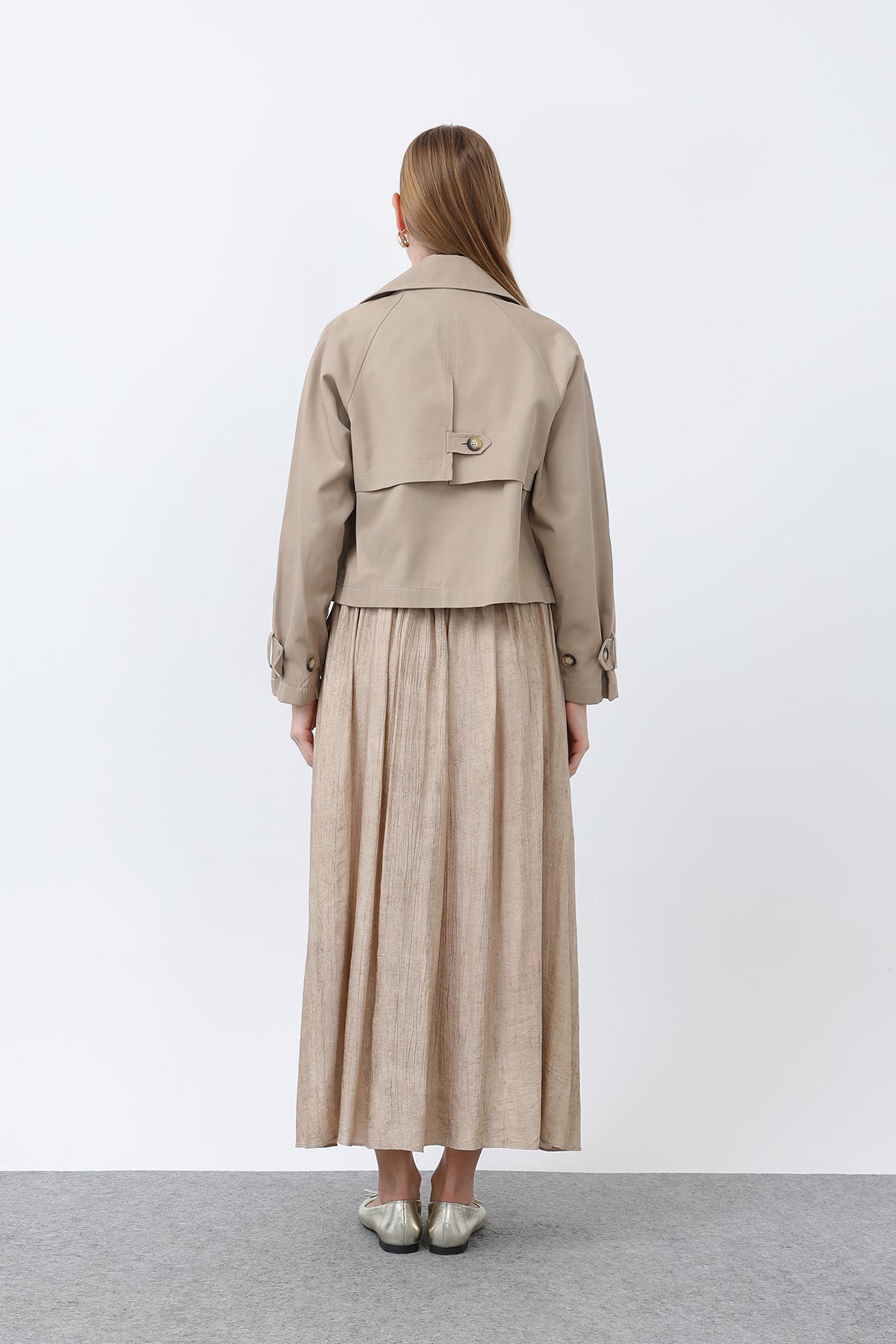 Kadın Kısa Trench - 32123TRC