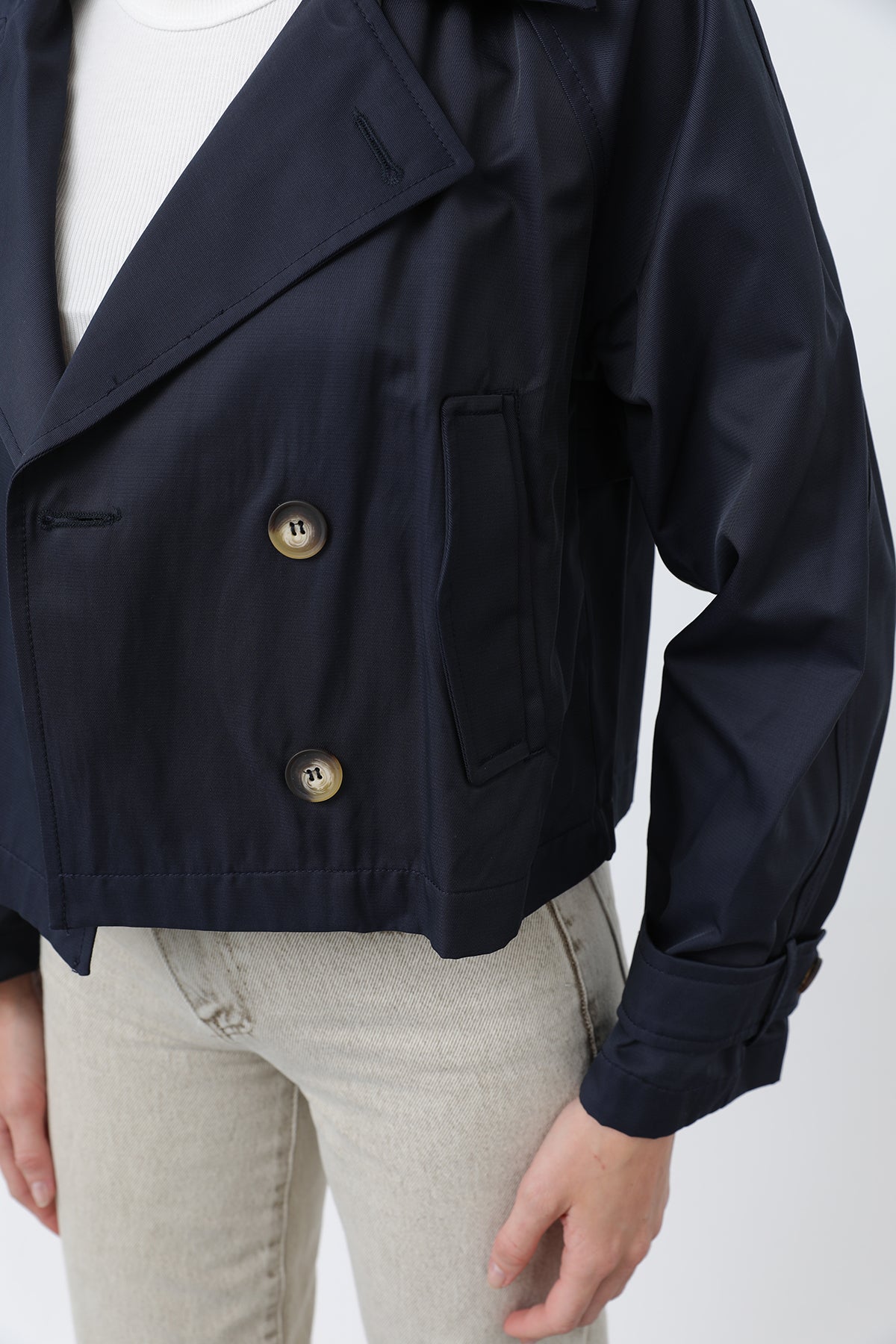 Kadın Kısa Trench - 32123TRC