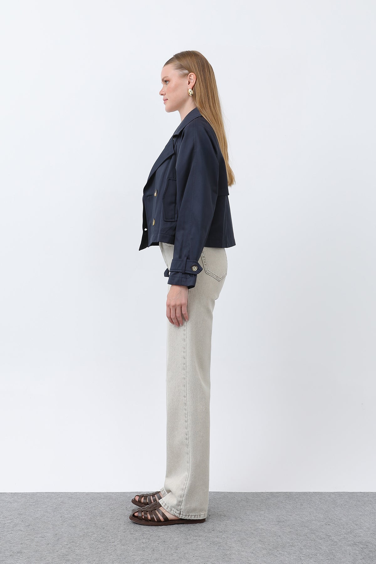 Kadın Kısa Trench - 32123TRC