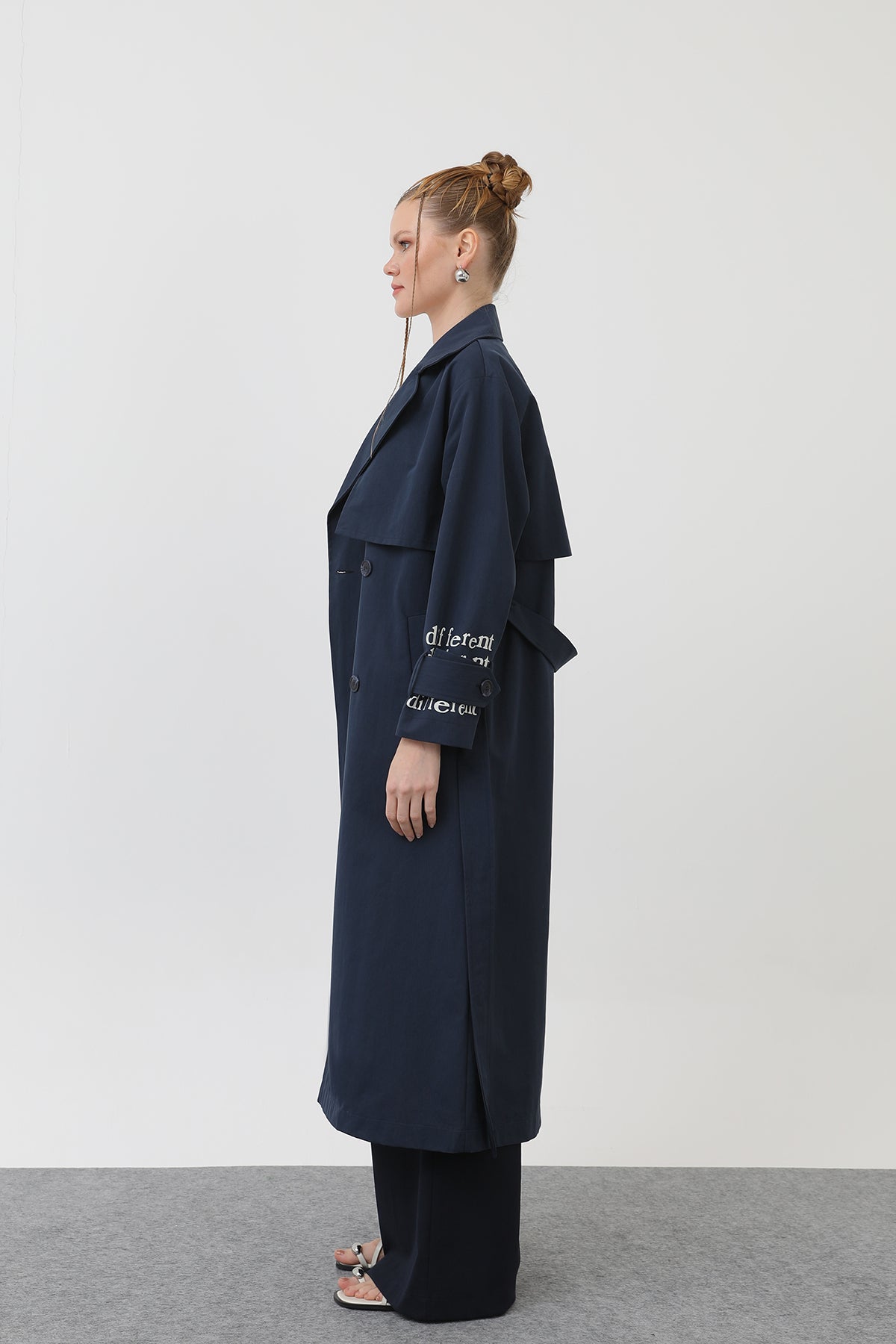 Kadın Baskılı Trench - 32139TRC