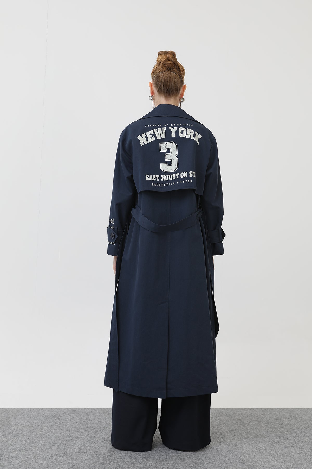 Kadın Baskılı Trench - 32139TRC